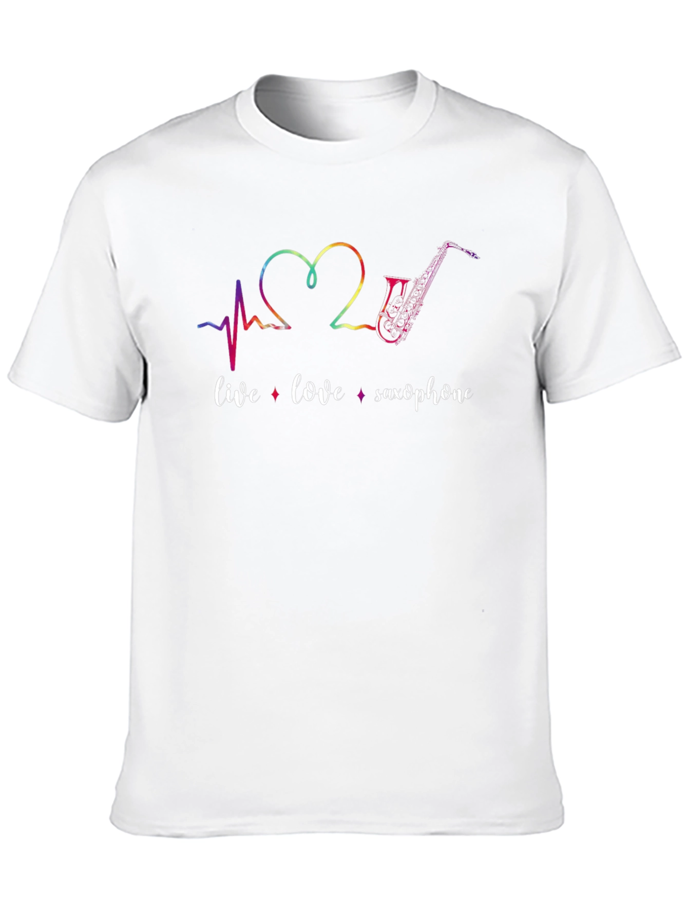 Live Love Saxophone Graphic Tee