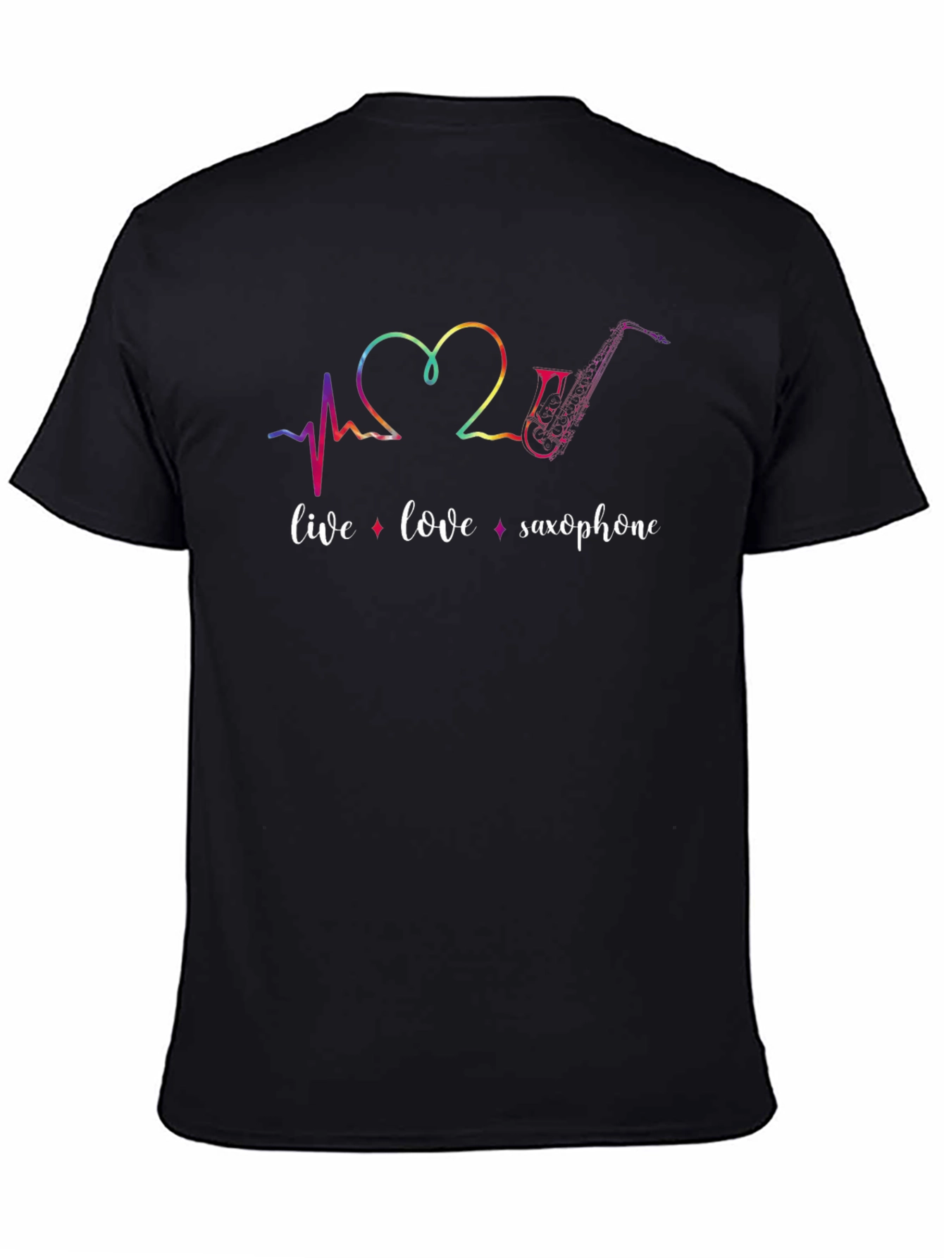 Live Love Saxophone Graphic Tee
