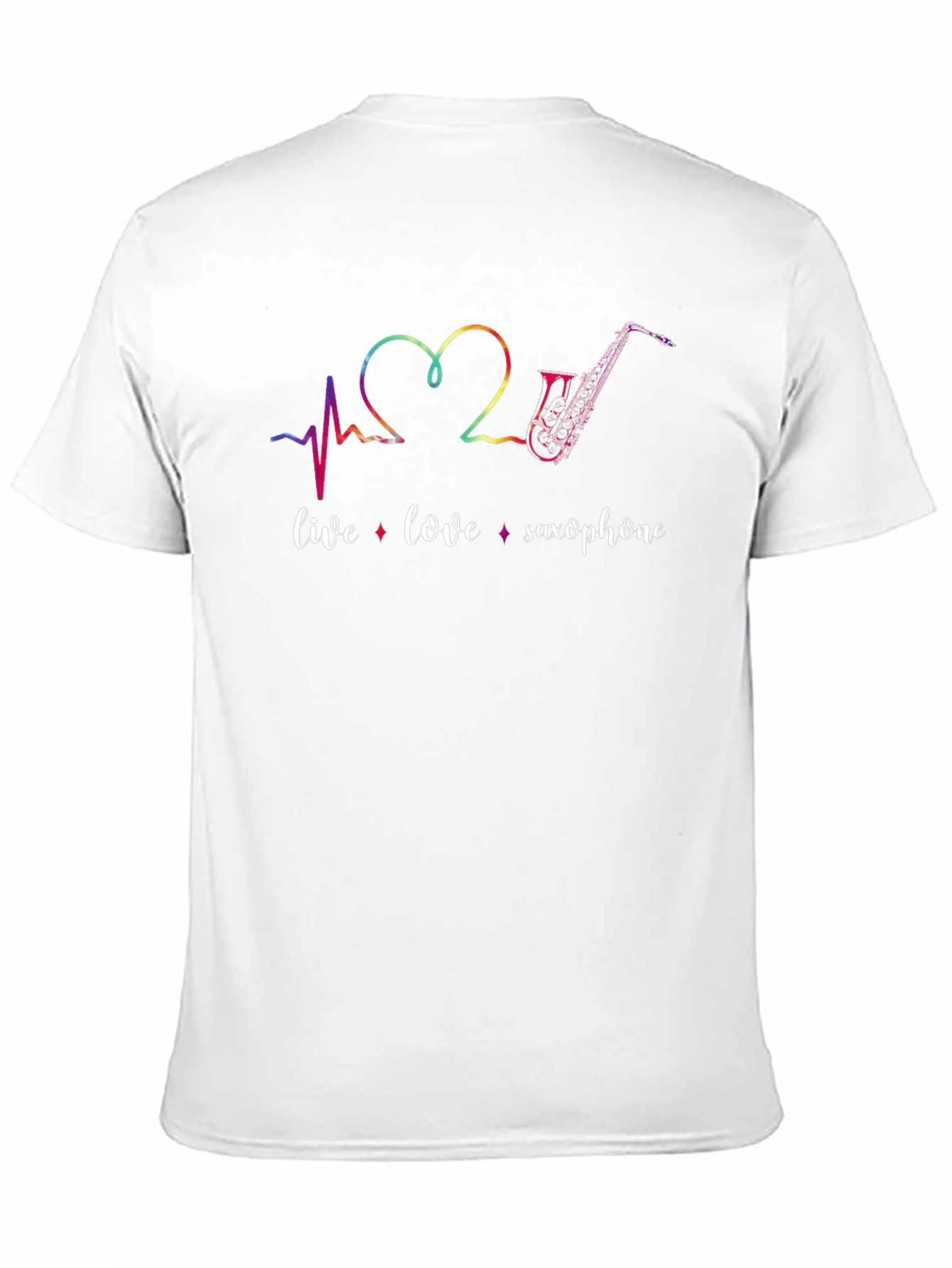 Live Love Saxophone Graphic Tee