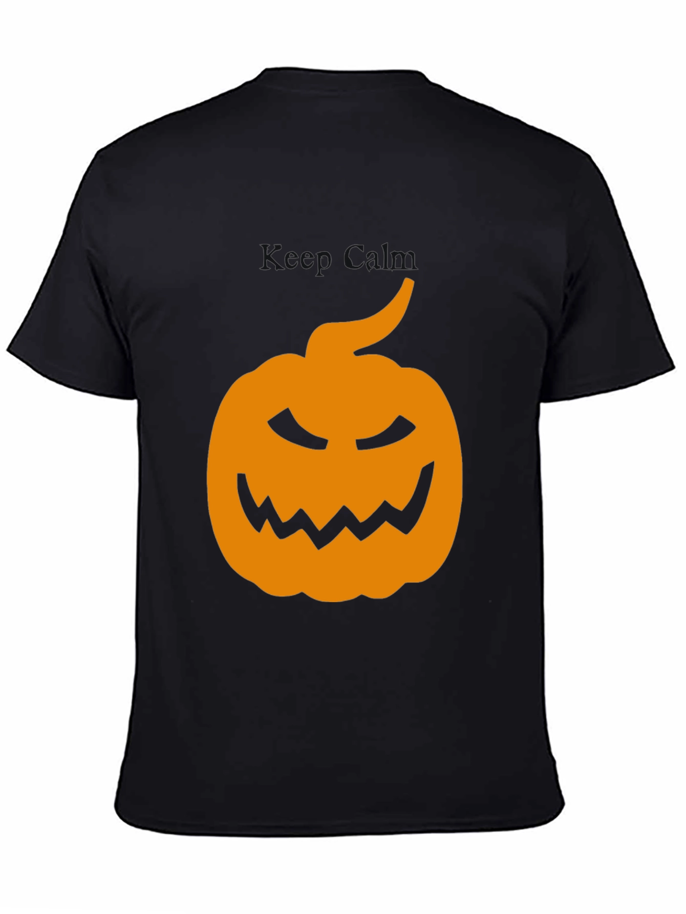 Halloween Pumpkin Graphic Tee - Mens Black T-Shirt