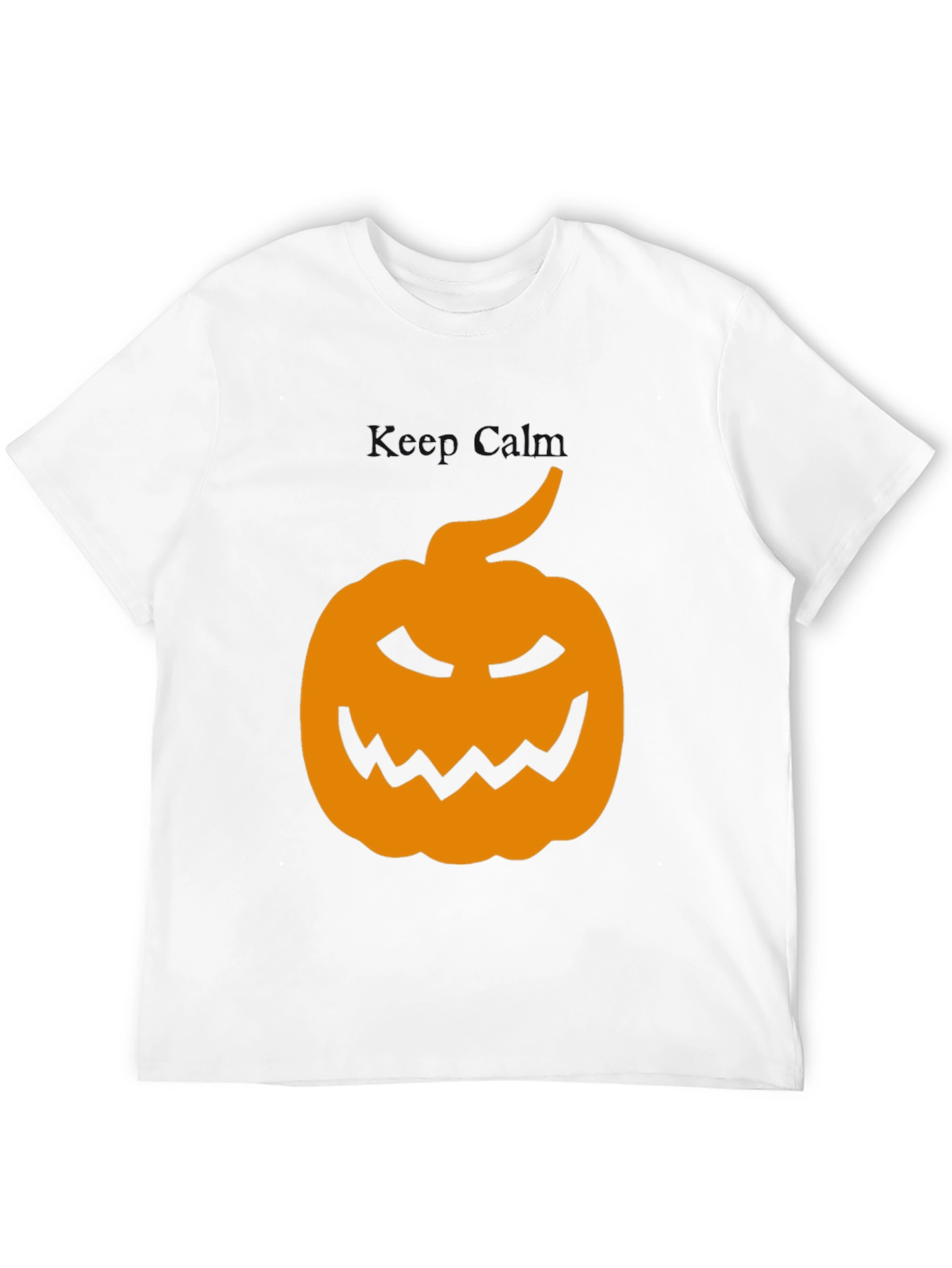 Halloween Pumpkin Graphic Tee - Mens Black T-Shirt