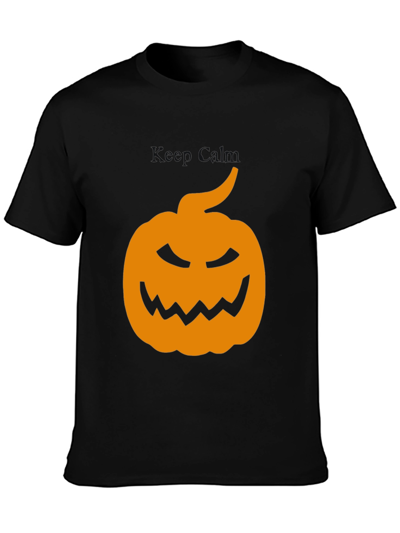 Halloween Pumpkin Graphic Tee - Mens Black T-Shirt