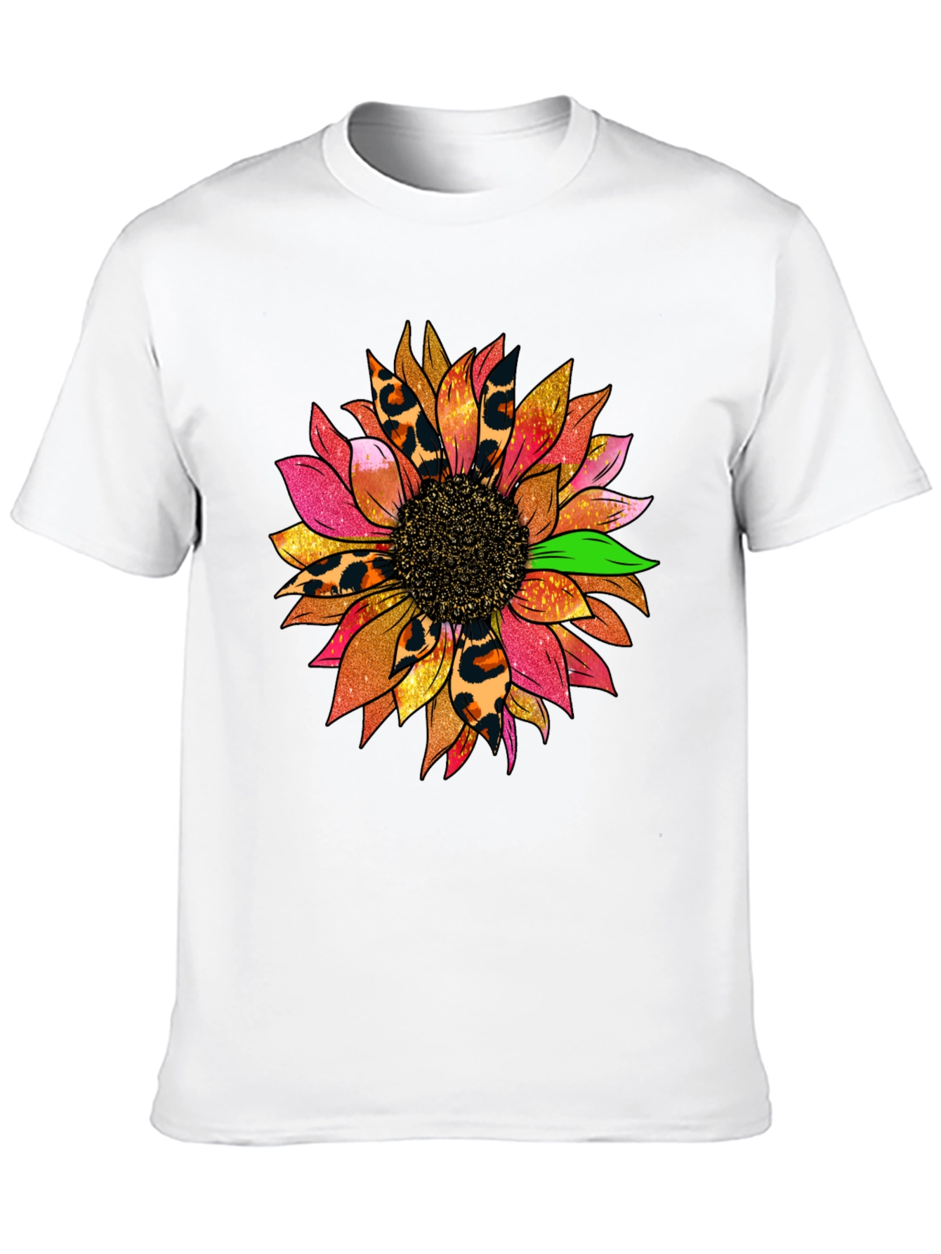 Sunflower Leopard Print Graphic Tee