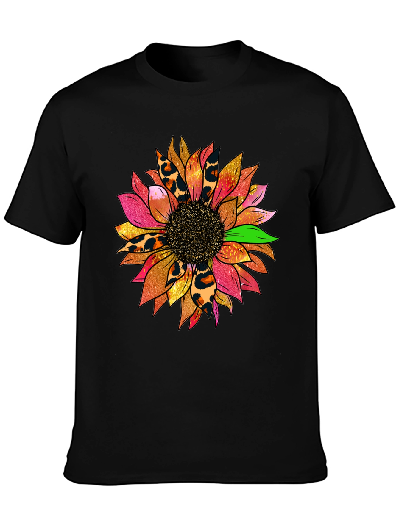 Sunflower Leopard Print Graphic Tee