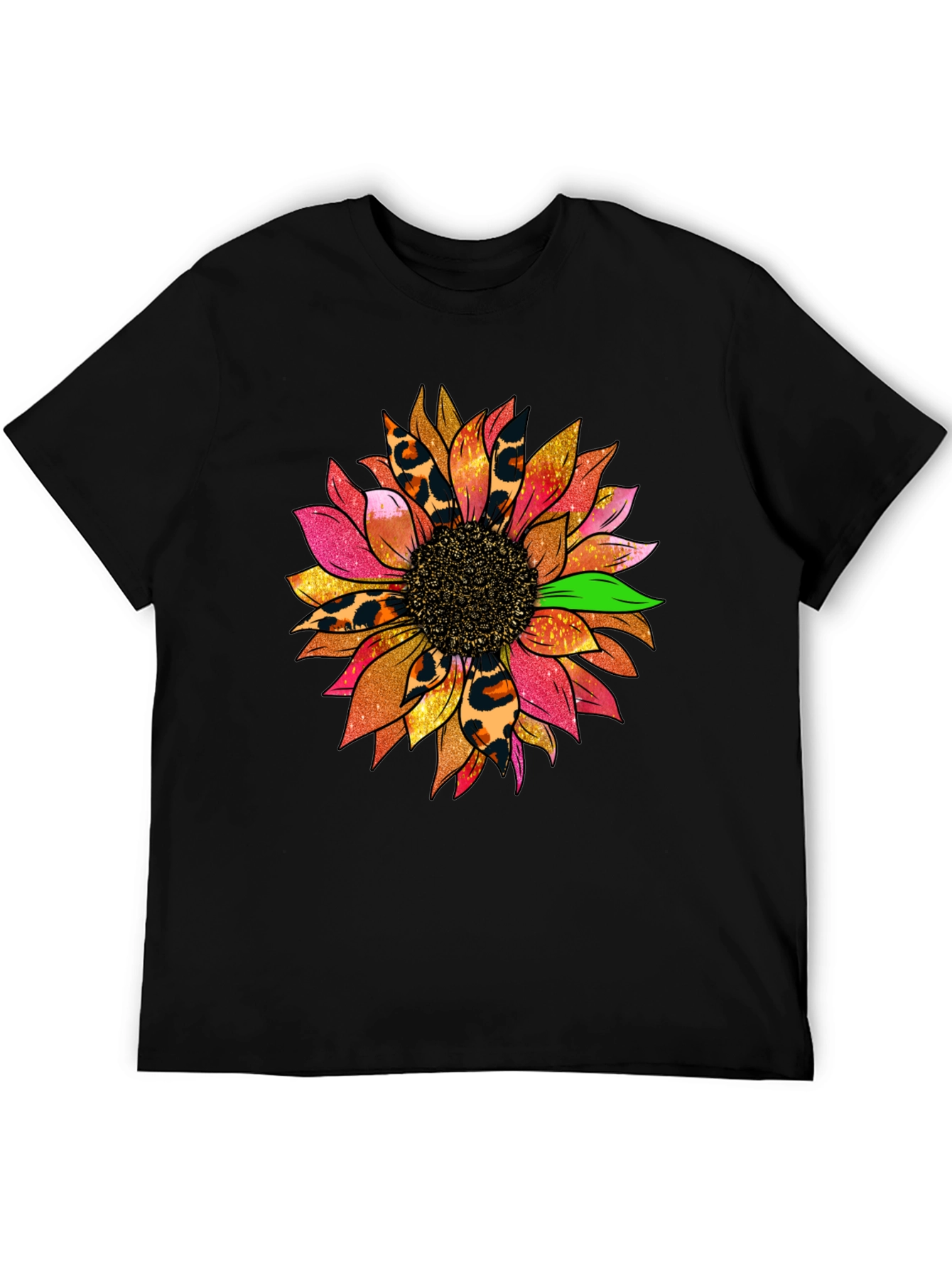 Sunflower Leopard Print Graphic Tee