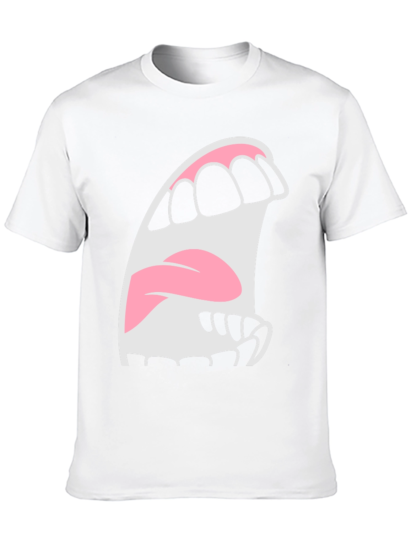 Cartoon Mouth T-Shirt - Expressive Graphic Tee