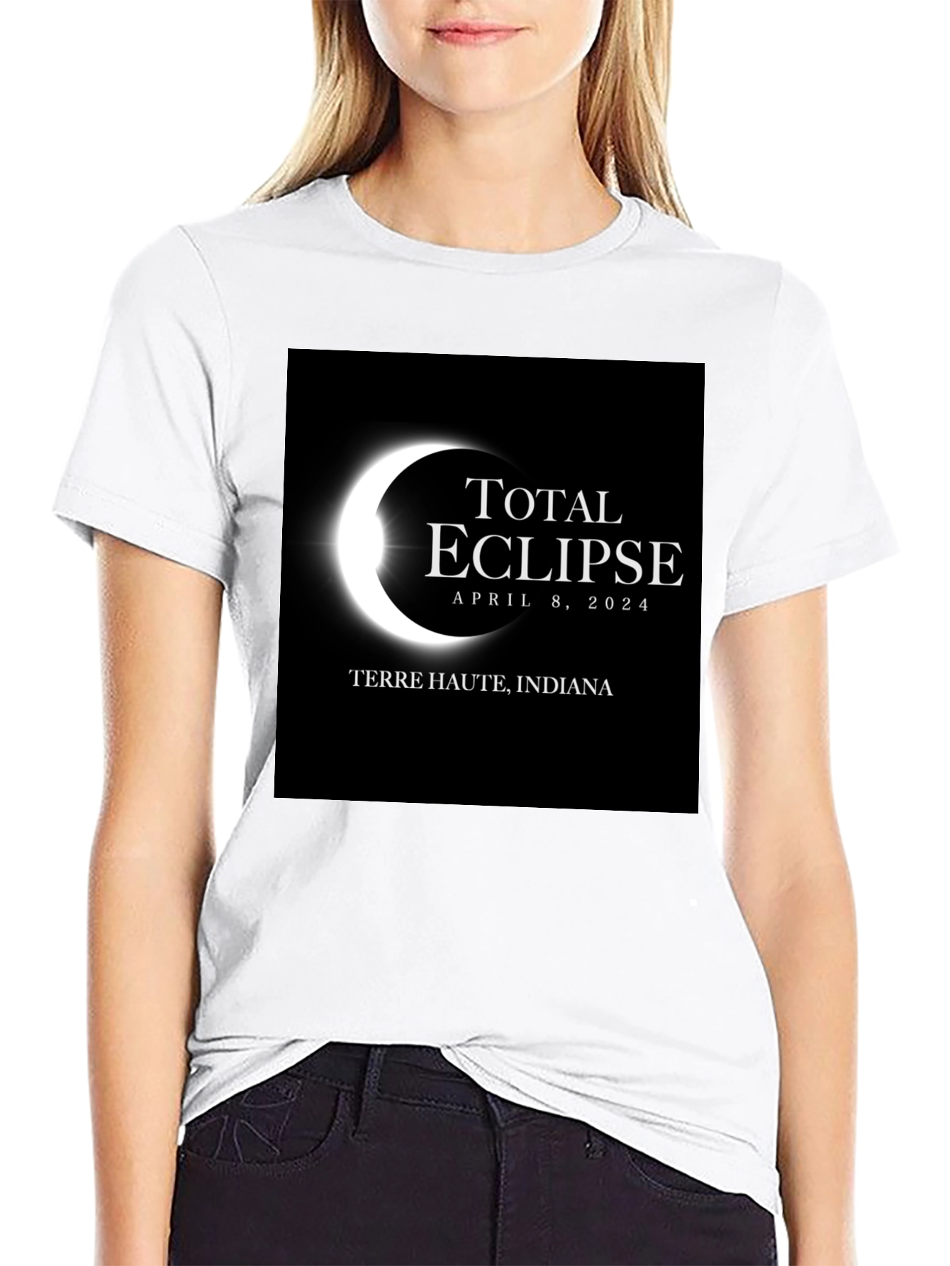 Total Eclipse 2024 Terre Haute Indiana T-Shirt