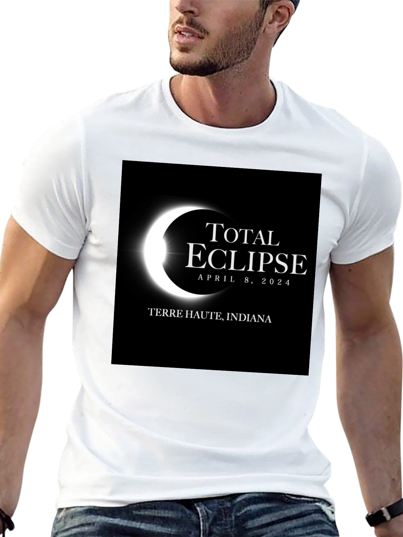 Total Eclipse 2024 Terre Haute Indiana T-Shirt