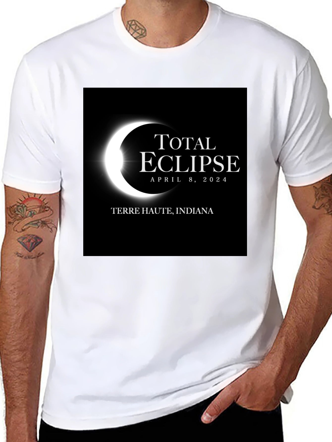 Total Eclipse 2024 Terre Haute Indiana T-Shirt