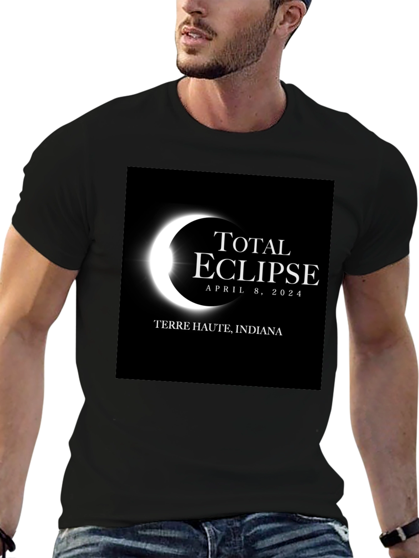 Total Eclipse 2024 Terre Haute Indiana T-Shirt