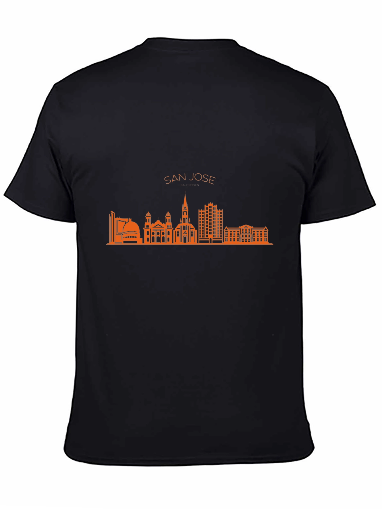 San Jose Skyline Black T-Shirt