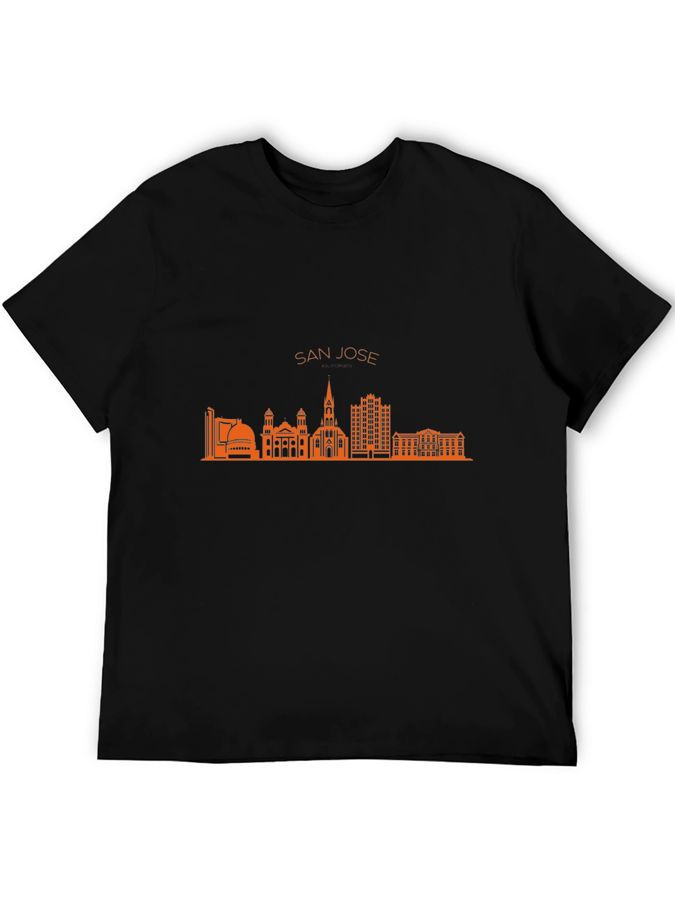 San Jose Skyline Black T-Shirt