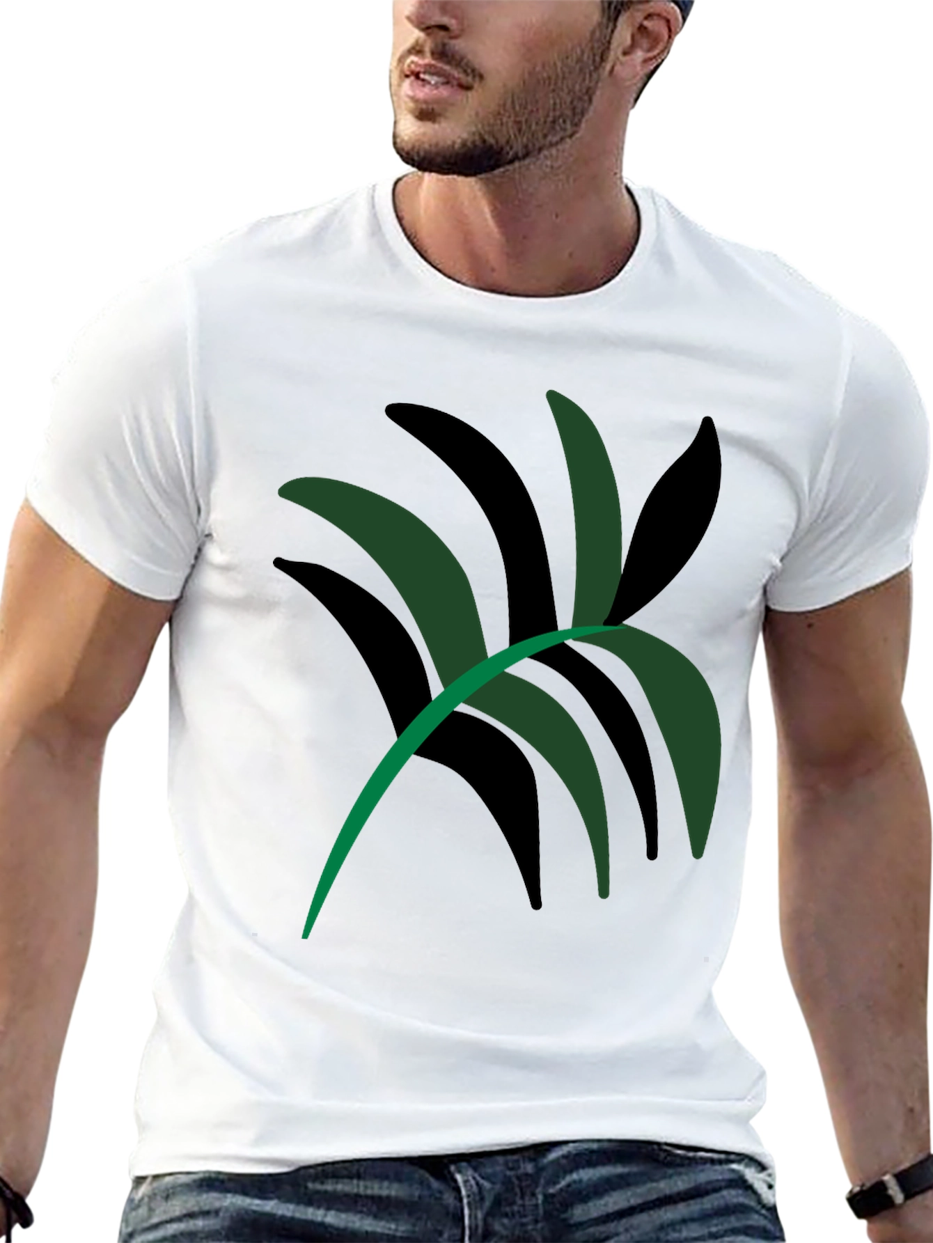Abstract Palm Tee - Modern Graphic T-Shirt