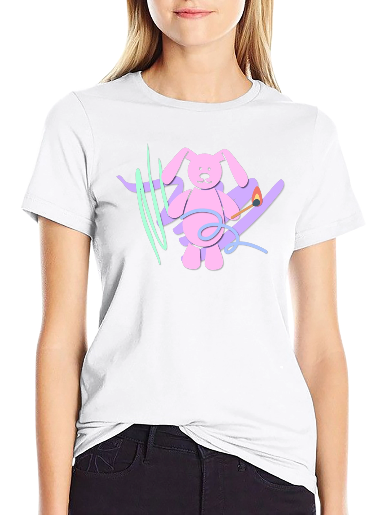 Playful Bunny Graphic Tee