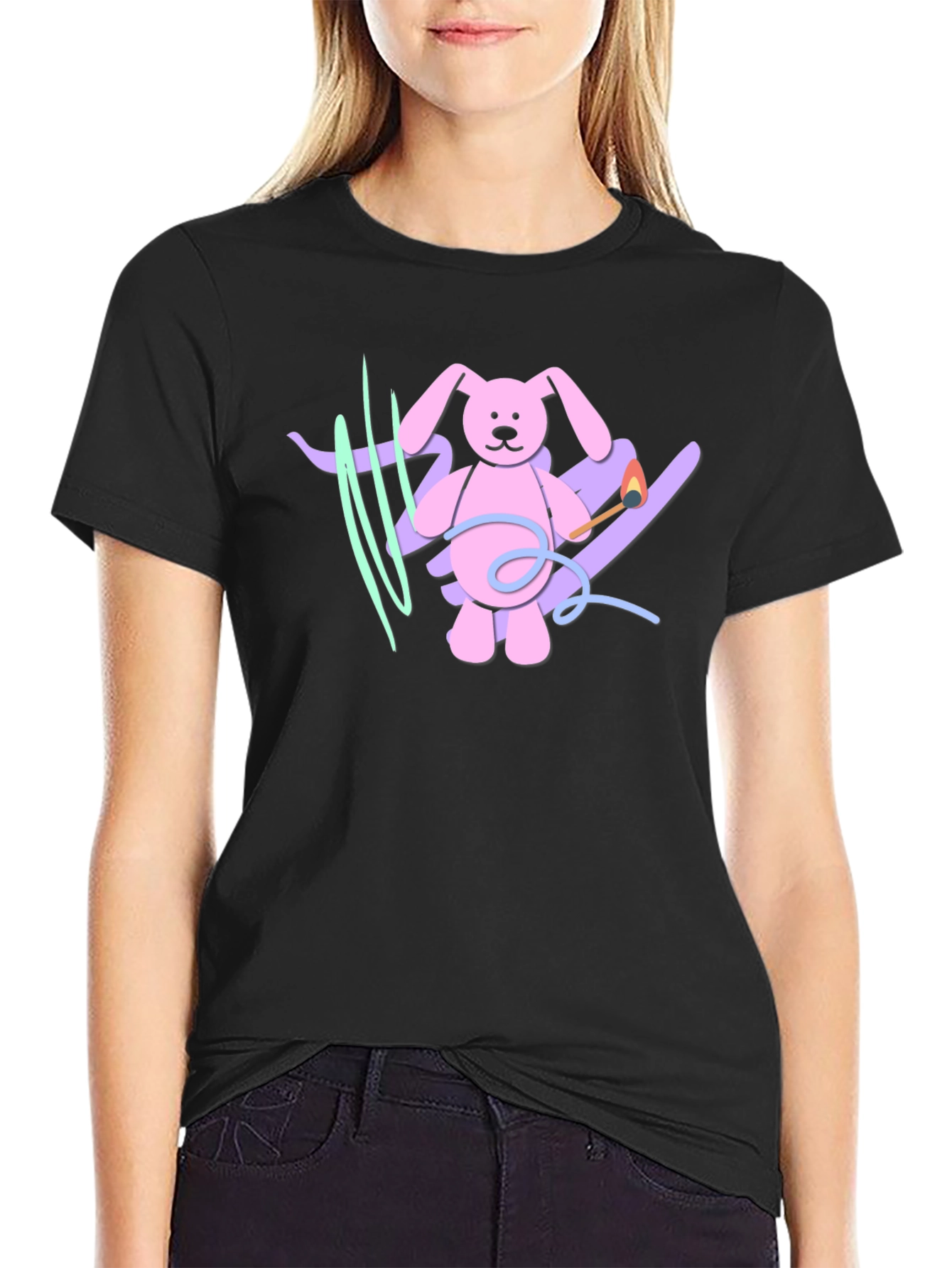 Playful Bunny Graphic Tee