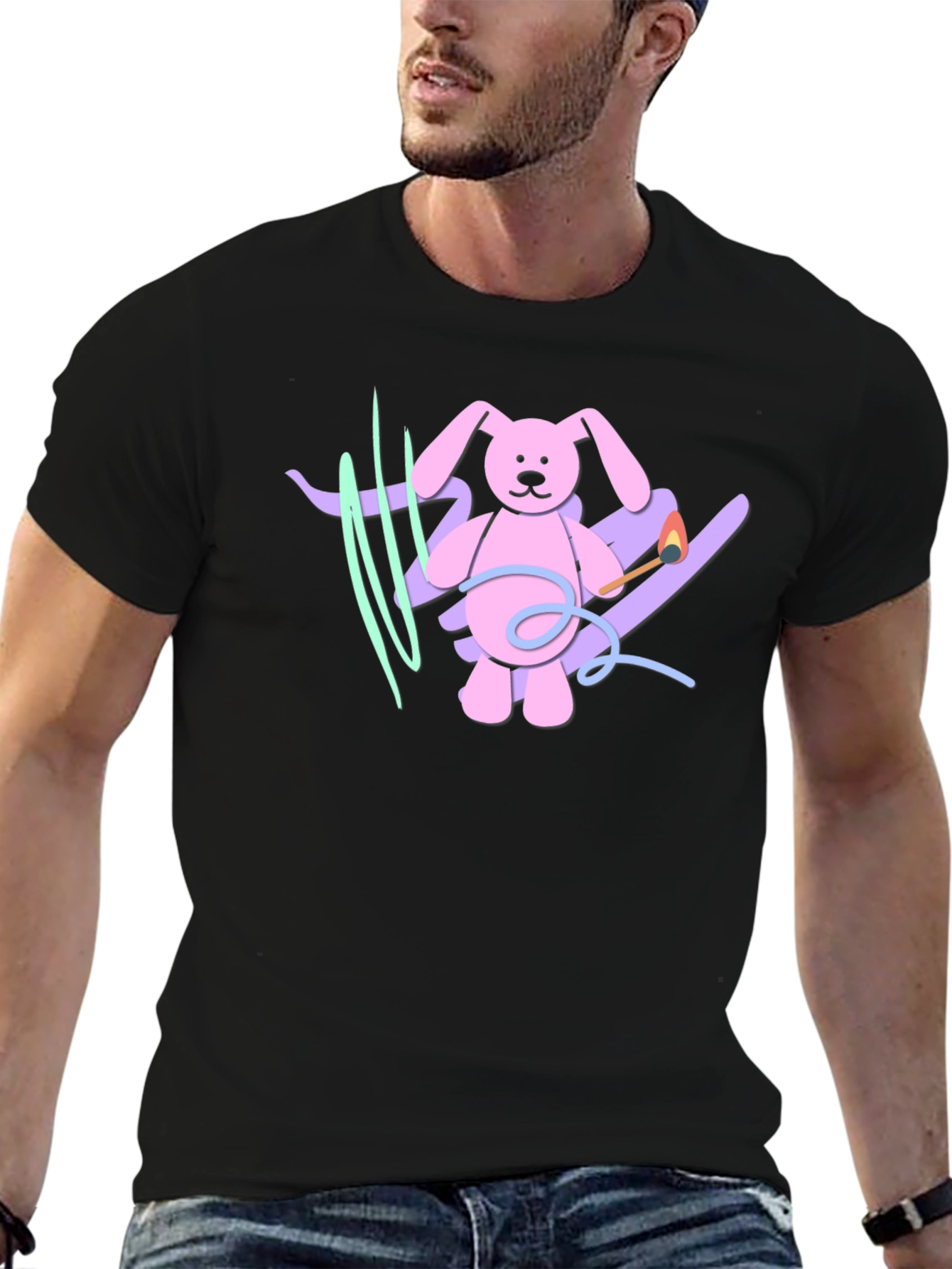 Playful Bunny Graphic Tee