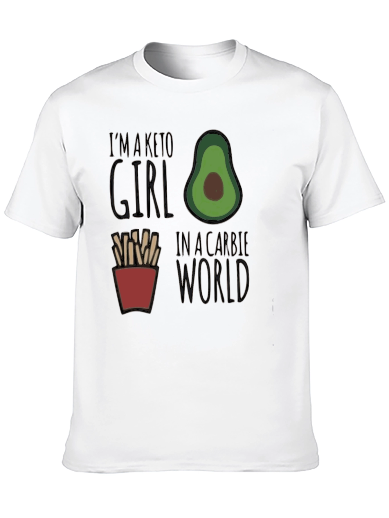 Keto Girl in a Carbie World Graphic Tee