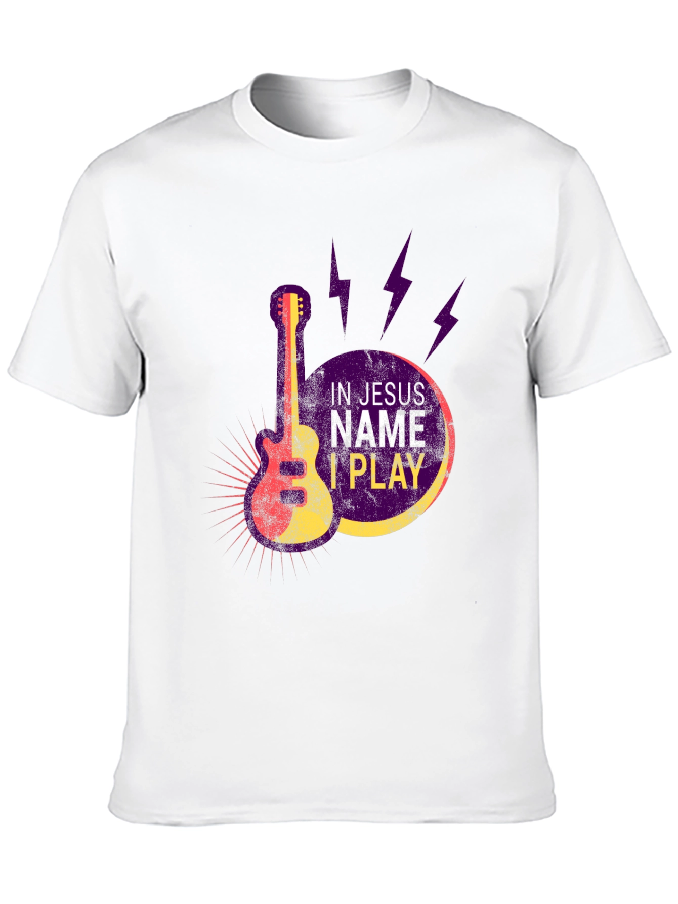 In Jesus Name I Play Guitar T-Shirt