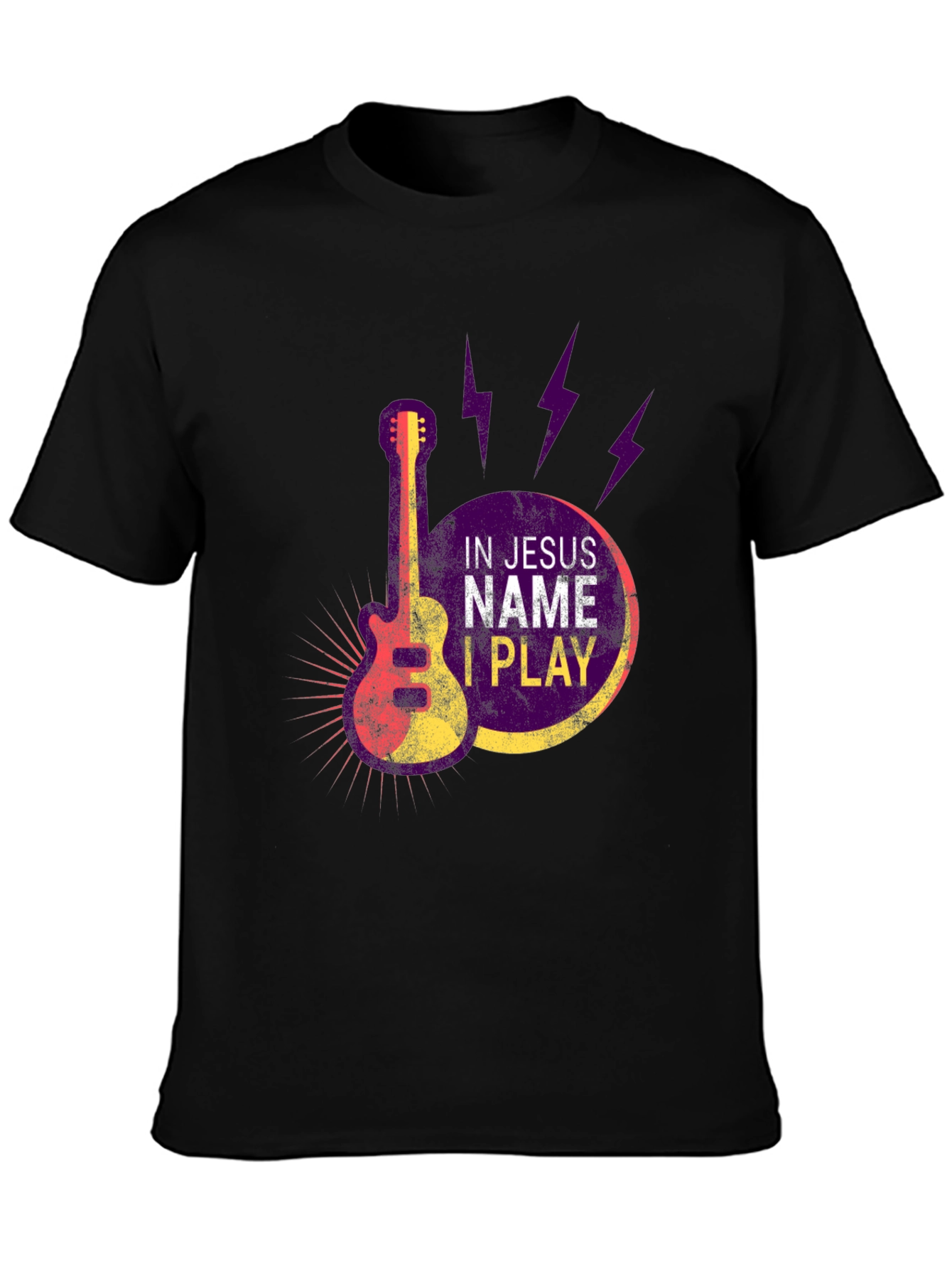 In Jesus Name I Play Guitar T-Shirt