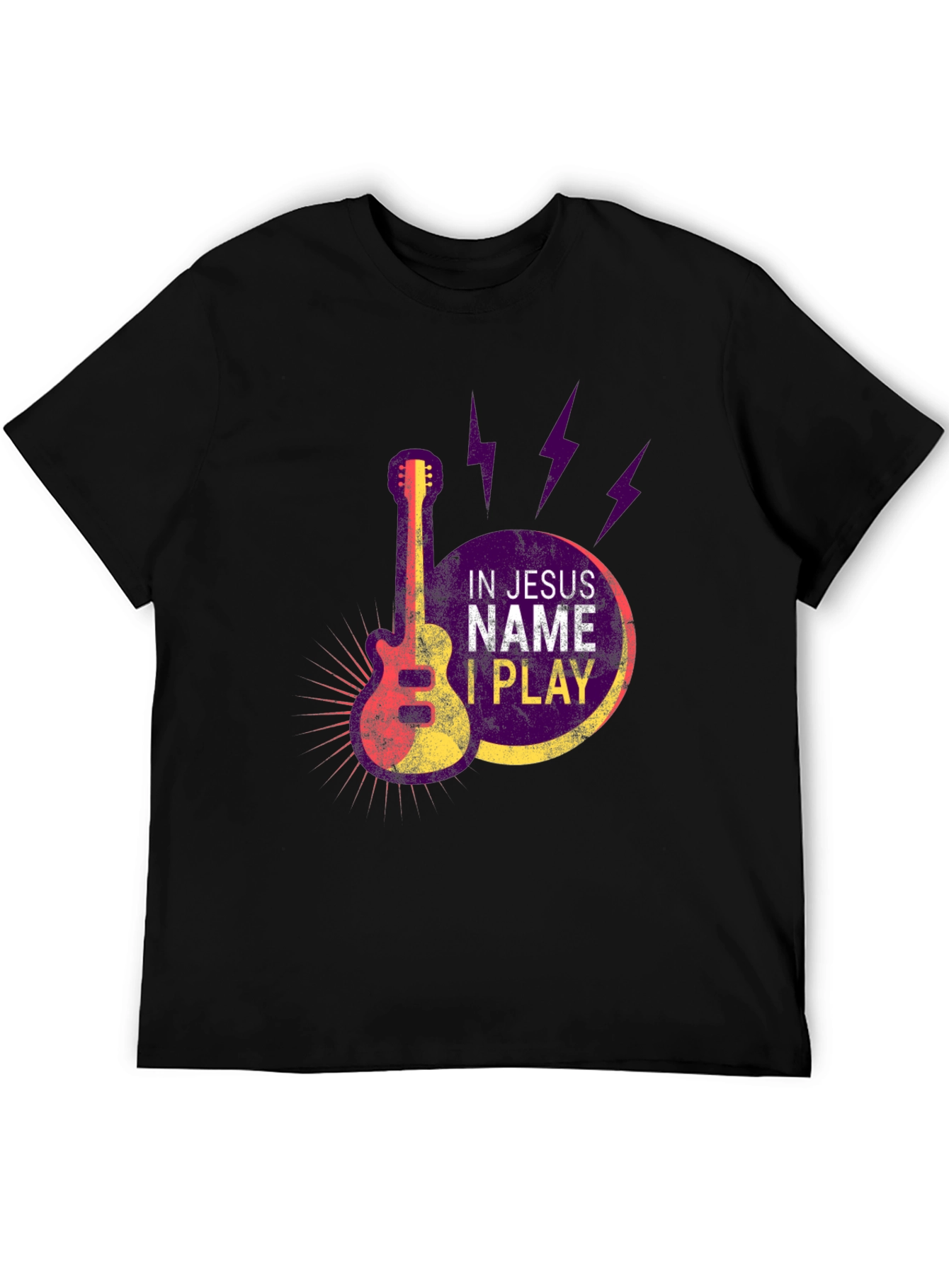 In Jesus Name I Play Guitar T-Shirt