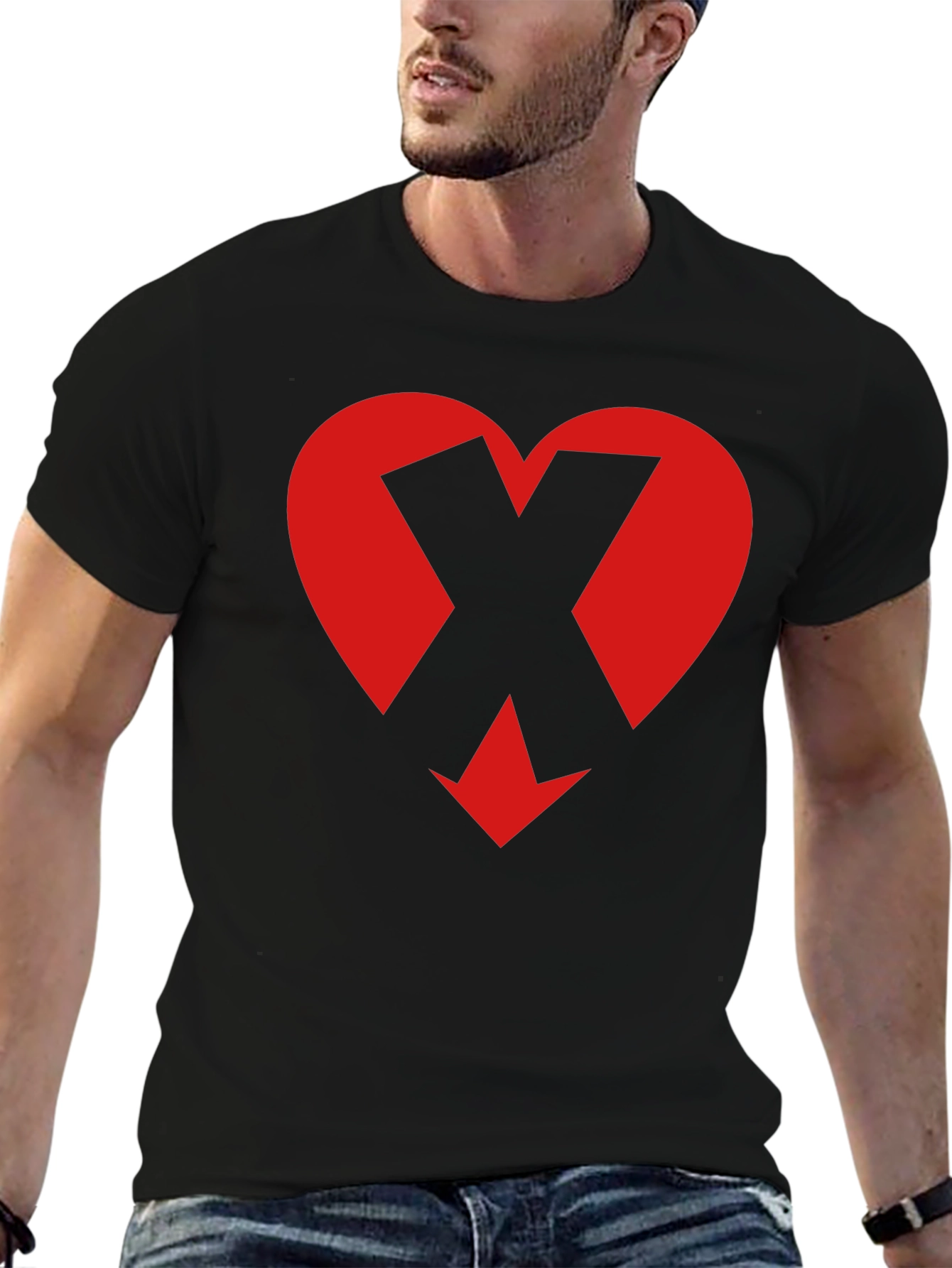 Heart X Down Arrow Graphic Tee