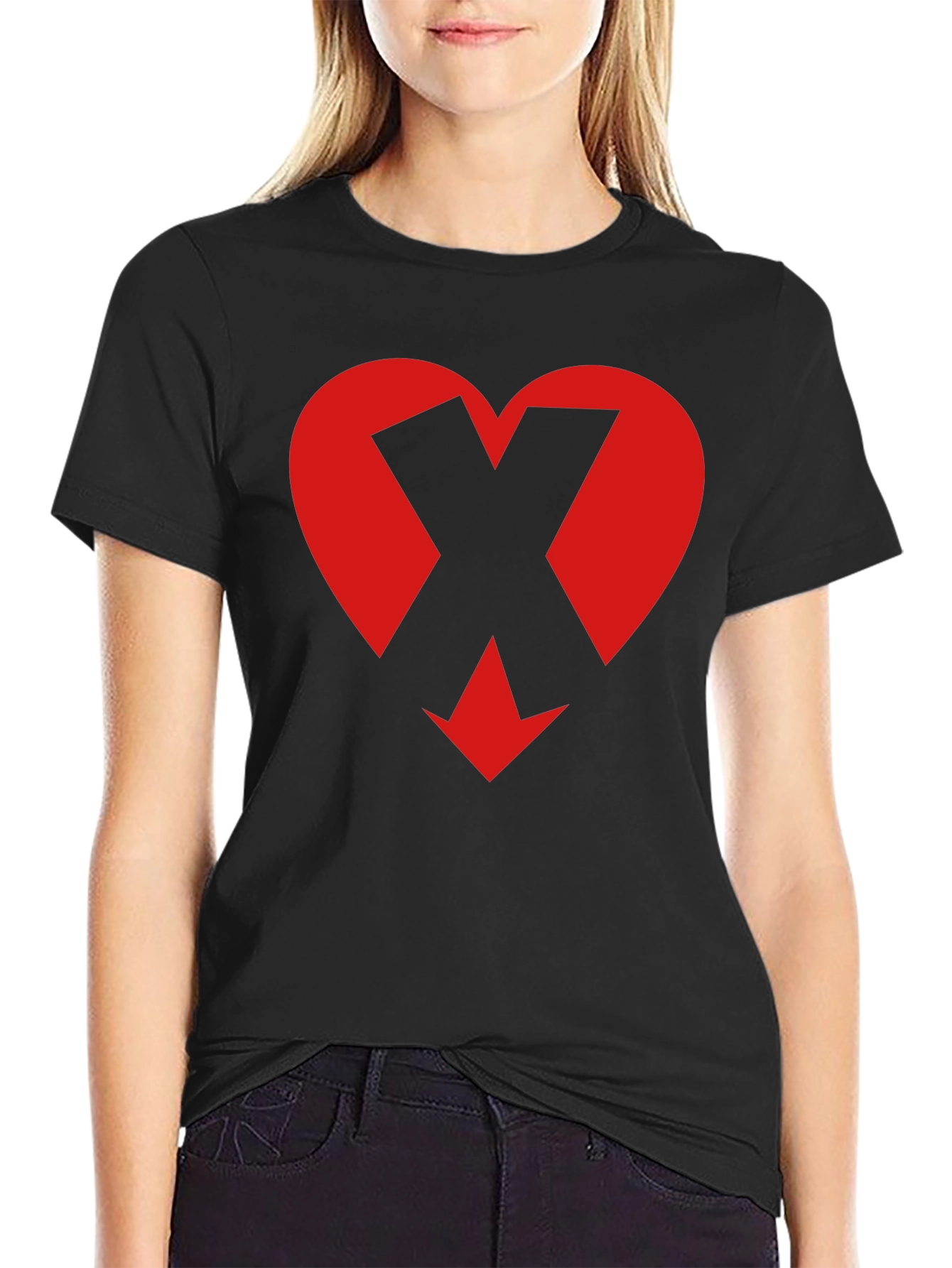 Heart X Down Arrow Graphic Tee