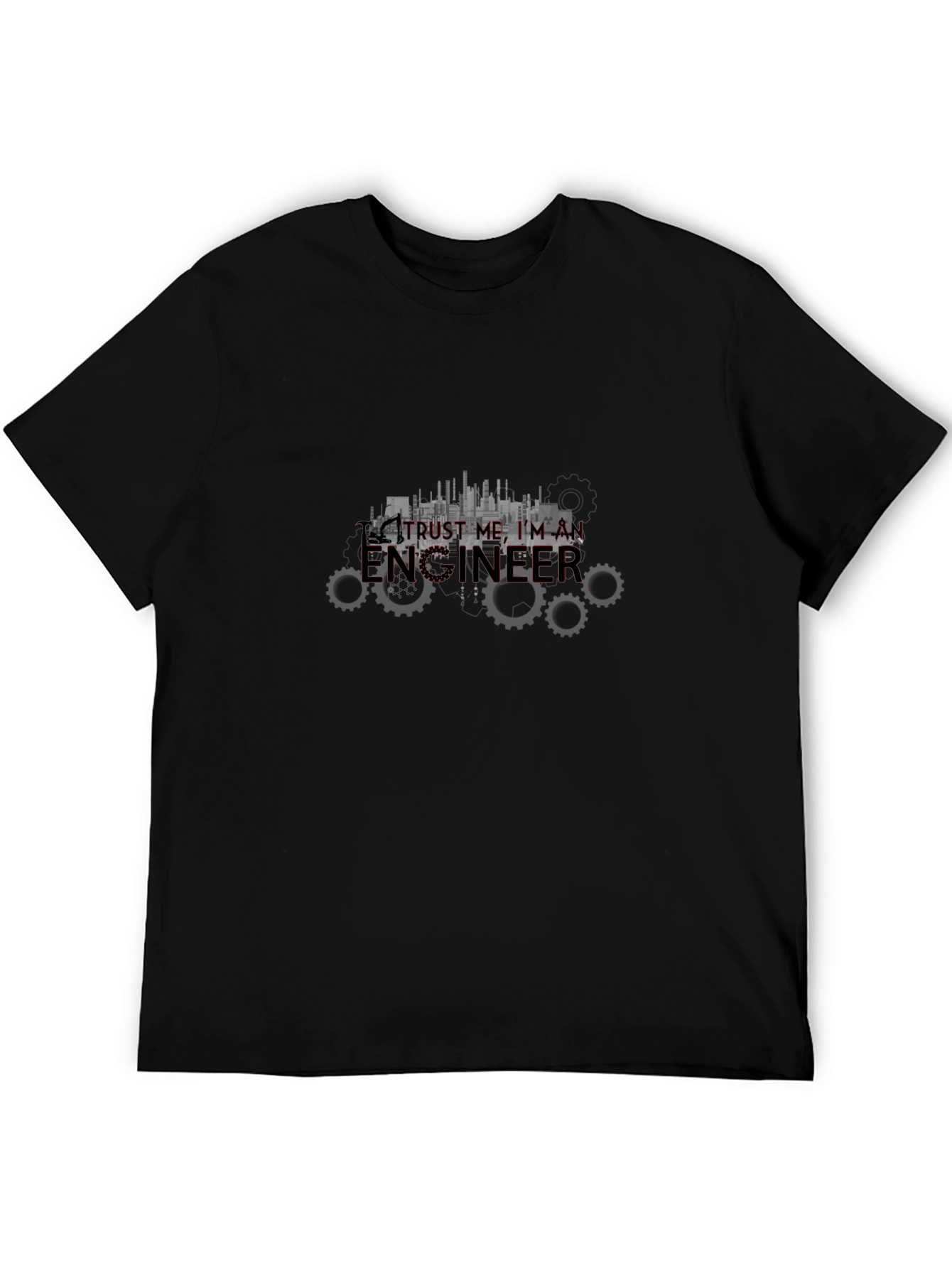 Trust Me Im an Engineer Black T-Shirt