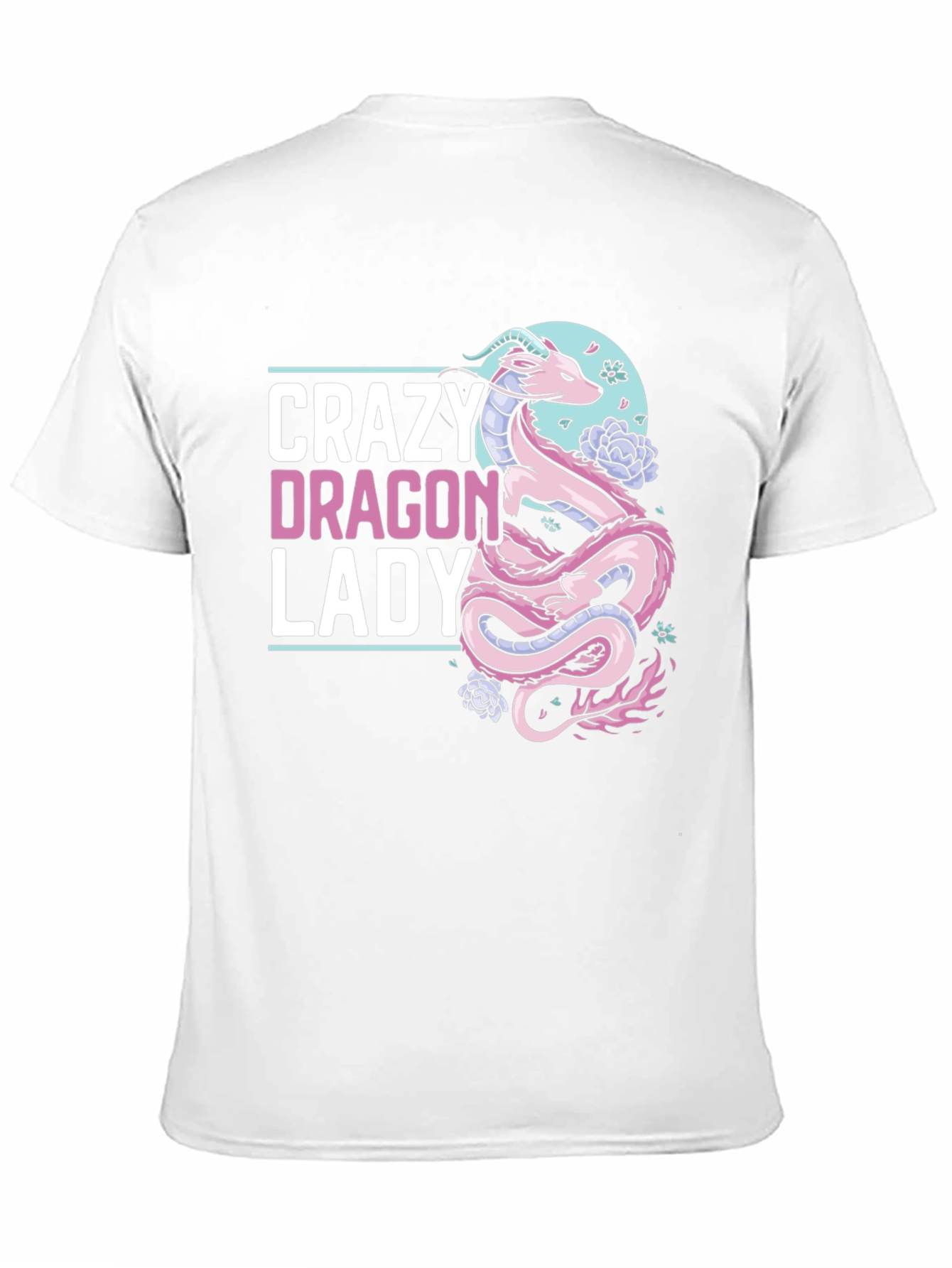 Crazy Dragon Lady T-Shirt - Unique Graphic Tee