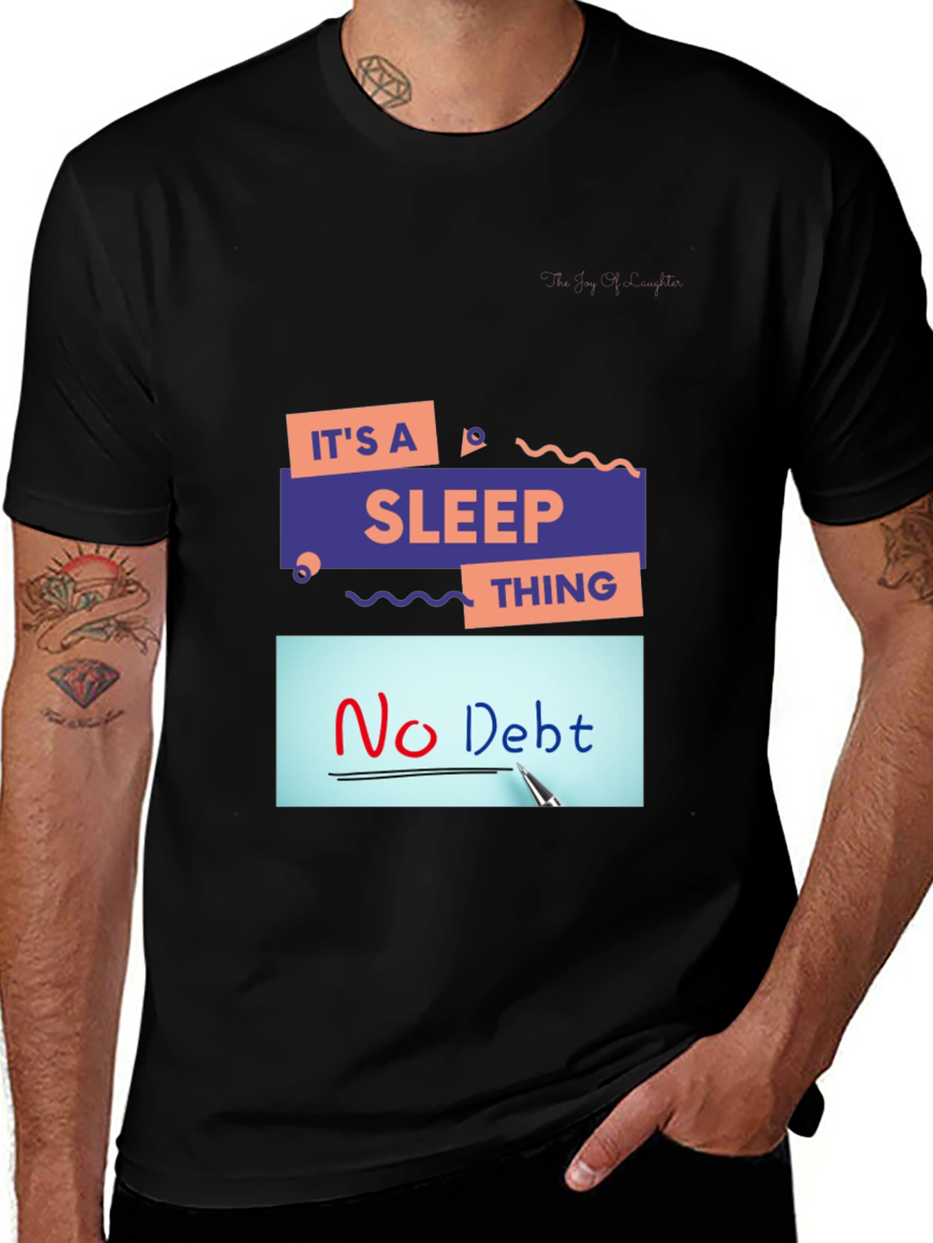 Its A Sleep Thing Graphic Black T-Shirt