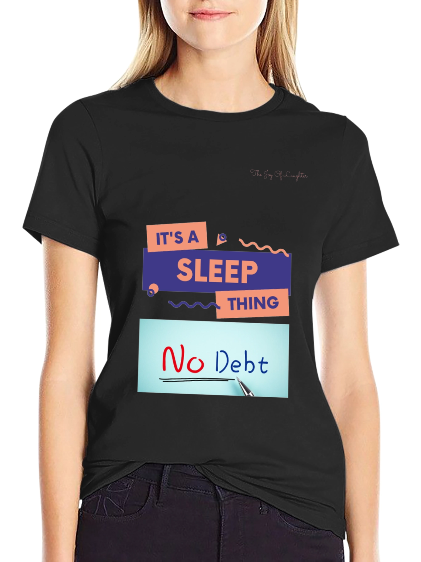 Its A Sleep Thing Graphic Black T-Shirt