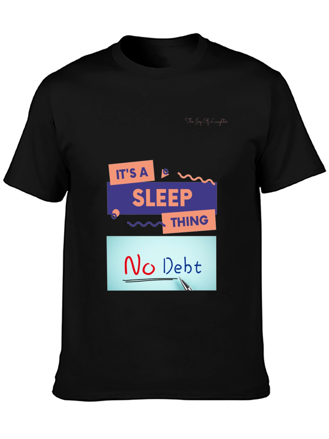 Its A Sleep Thing Graphic Black T-Shirt