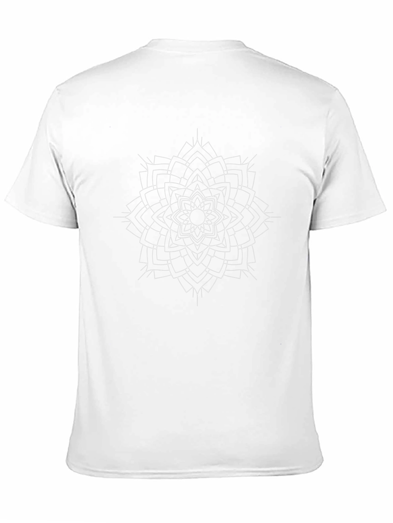Geometric Mandala T-Shirt - Stylish Black Tee