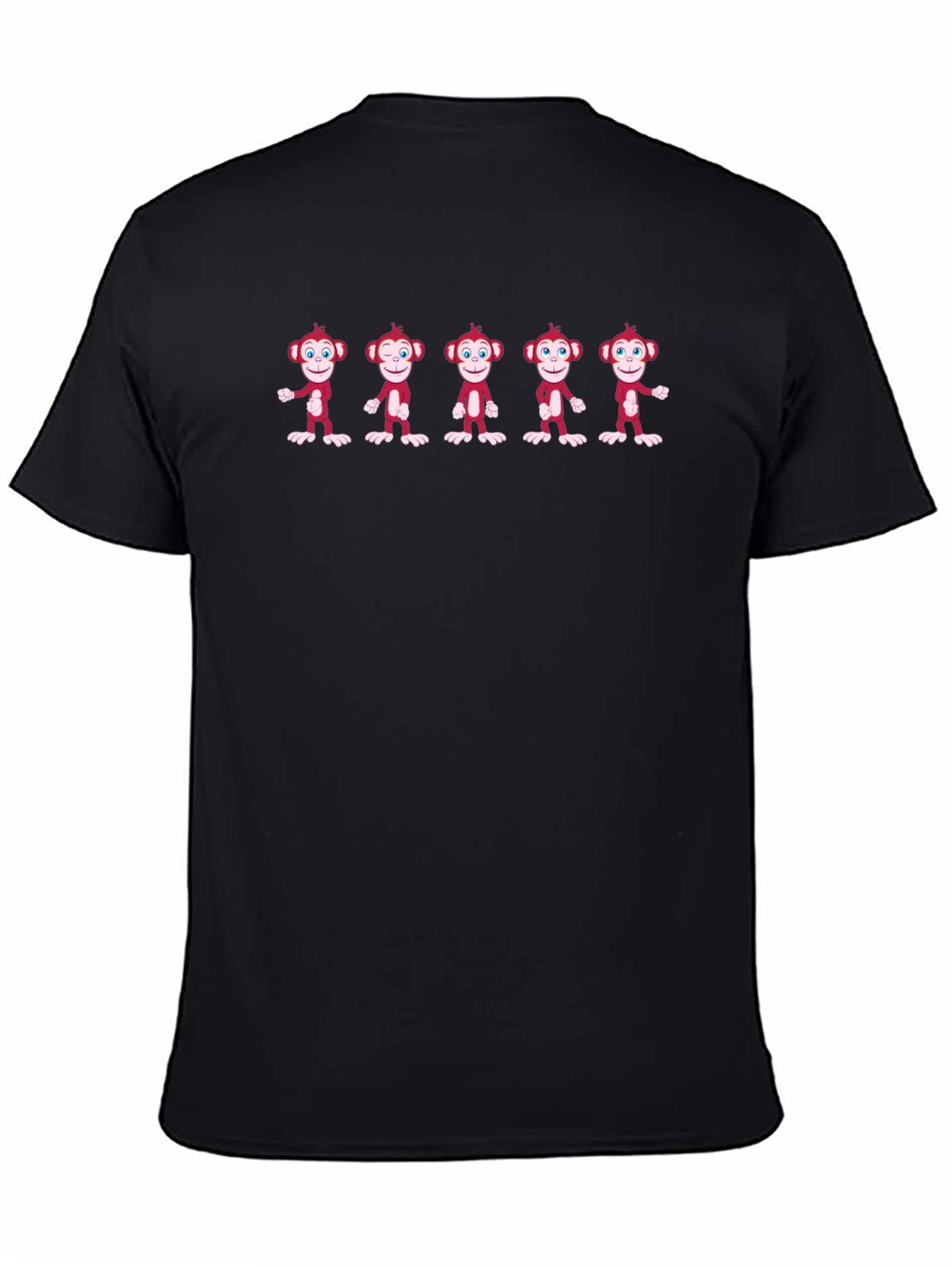 Monkey See Monkey Do Black T-Shirt