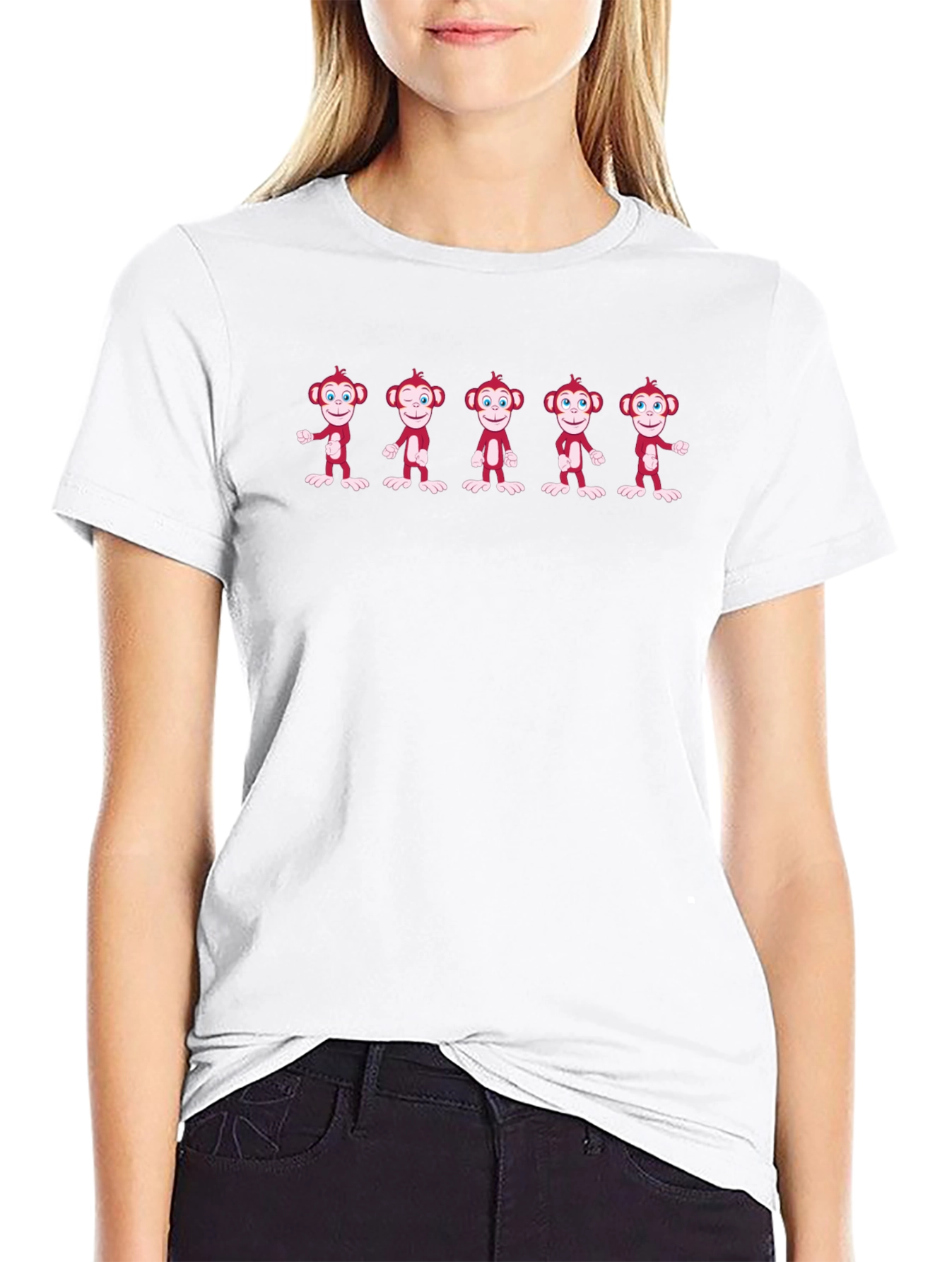 Monkey See Monkey Do Black T-Shirt