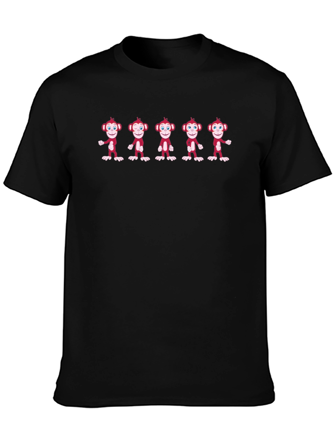 Monkey See Monkey Do Black T-Shirt