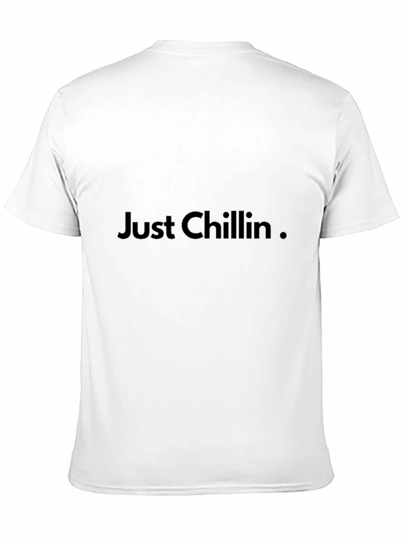 Just Chillin Black Graphic Tee
