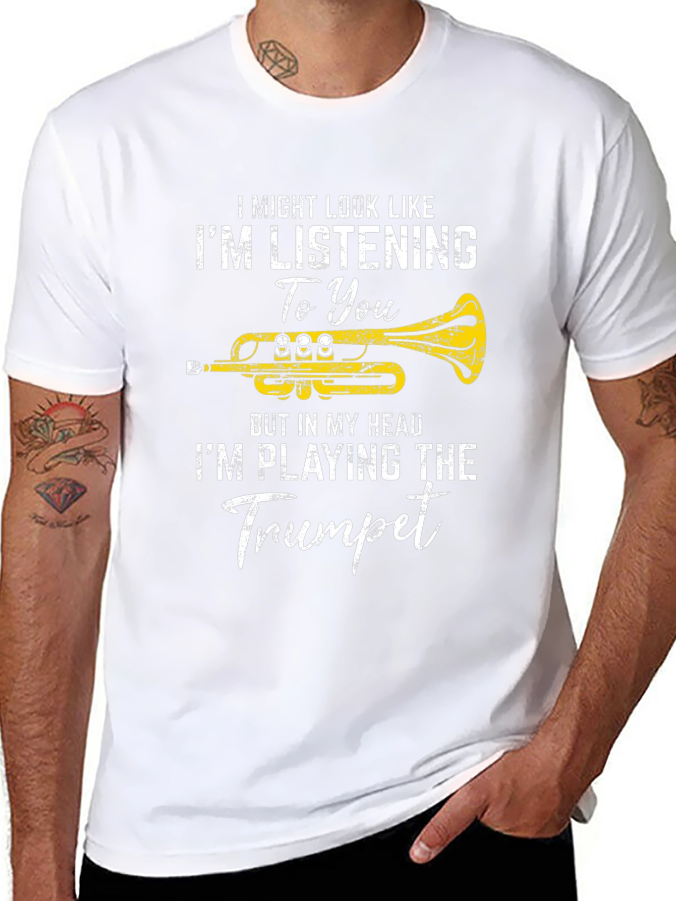 Trumpet Player Graphic T-Shirt - Musician Tee