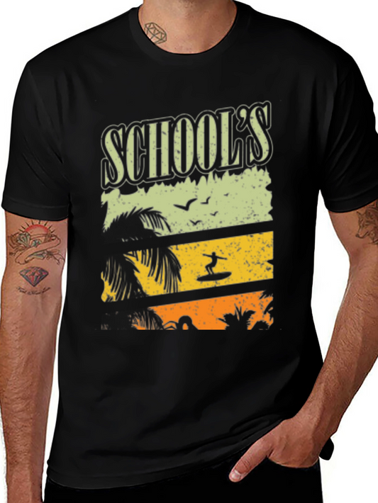 Schools Out Summer Surfing Tee