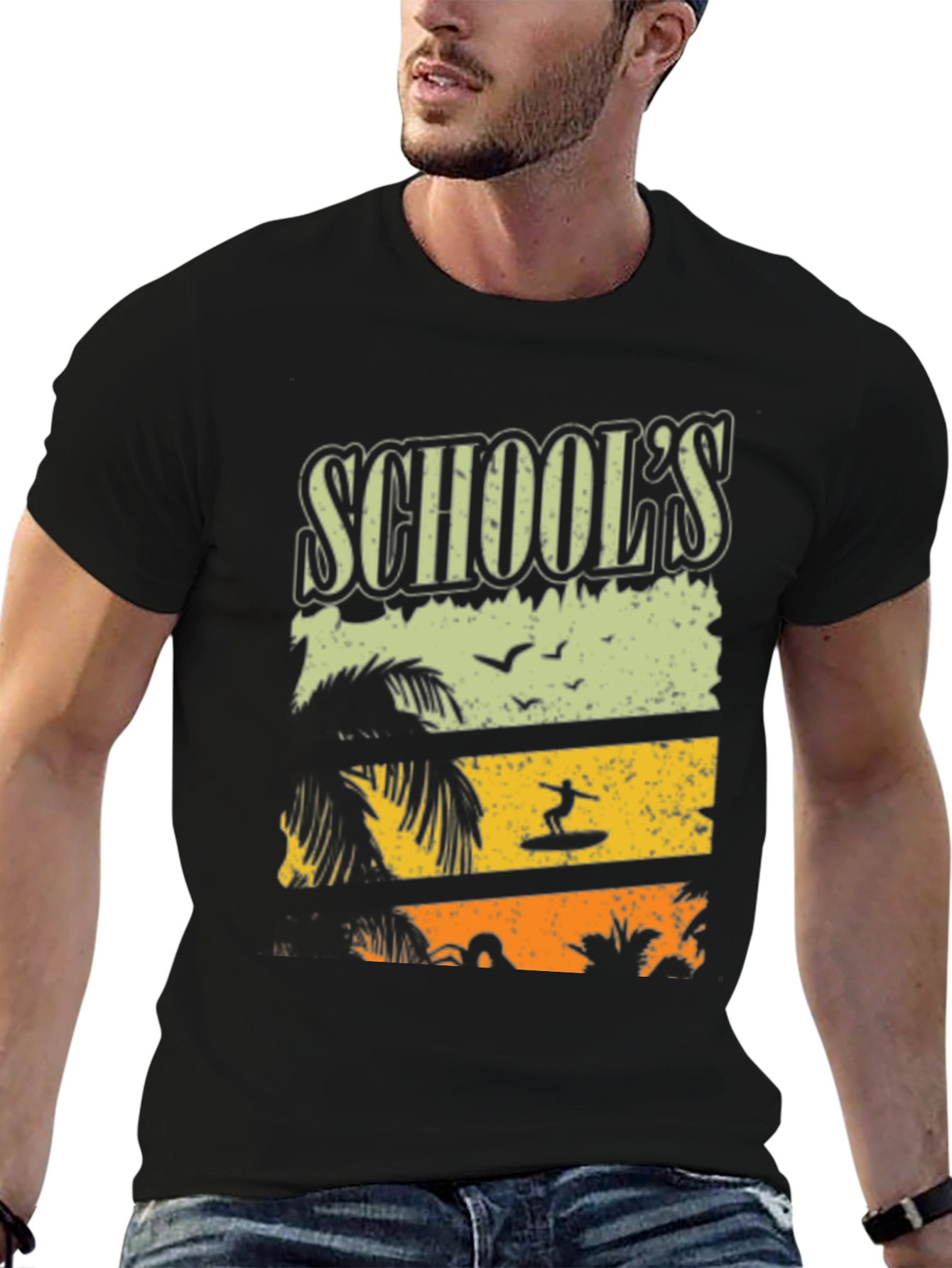 Schools Out Summer Surfing Tee