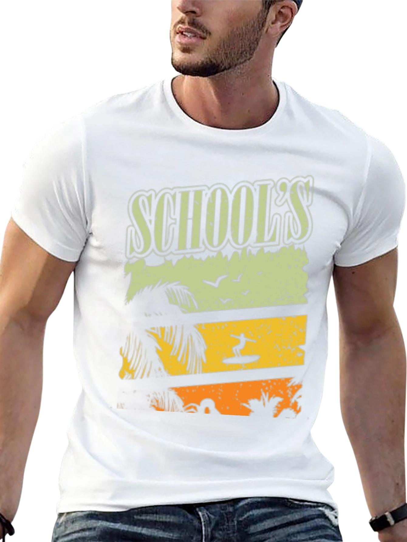 Schools Out Summer Surfing Tee