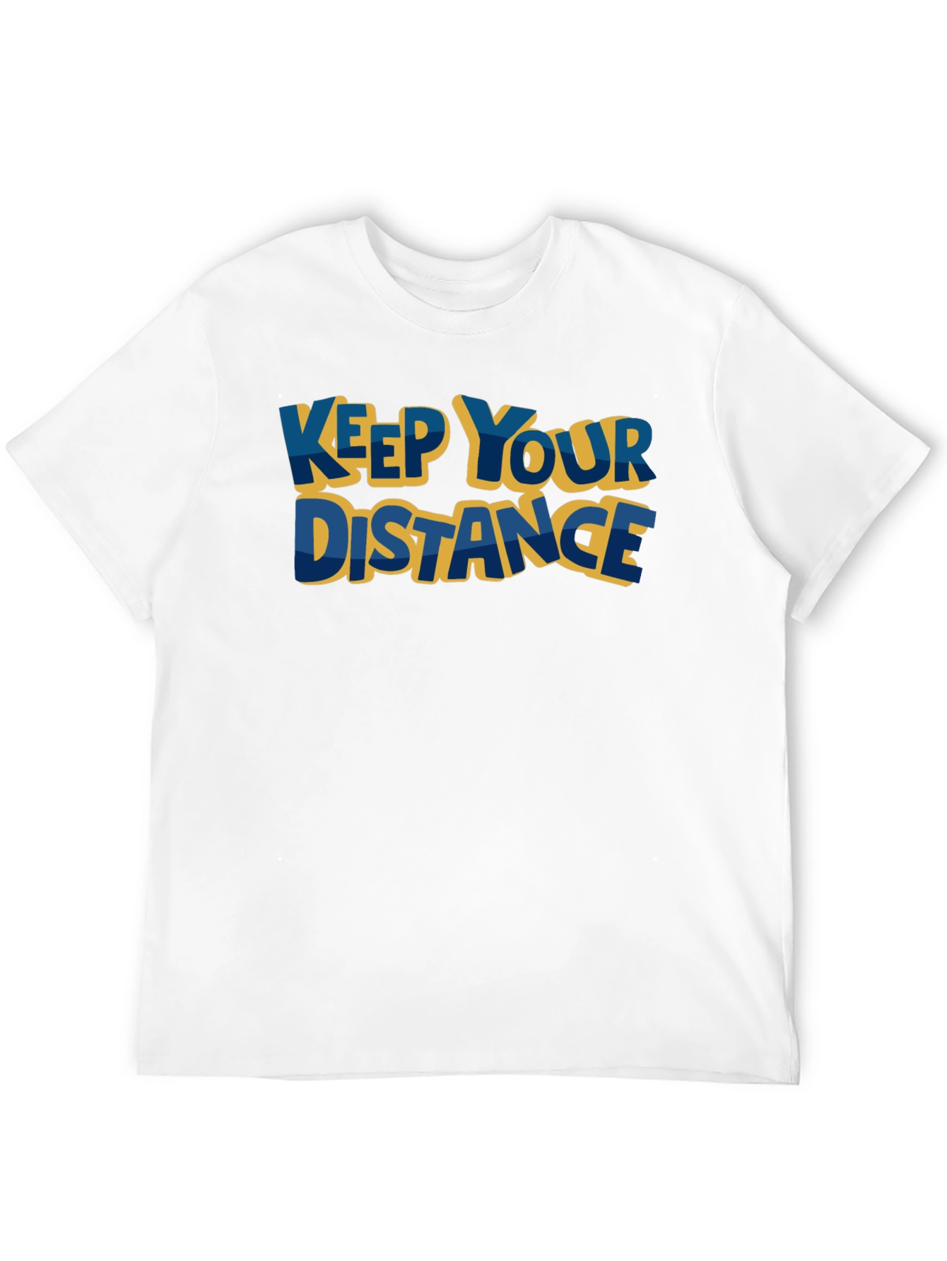 Keep Your Distance Graphic Tee - Black