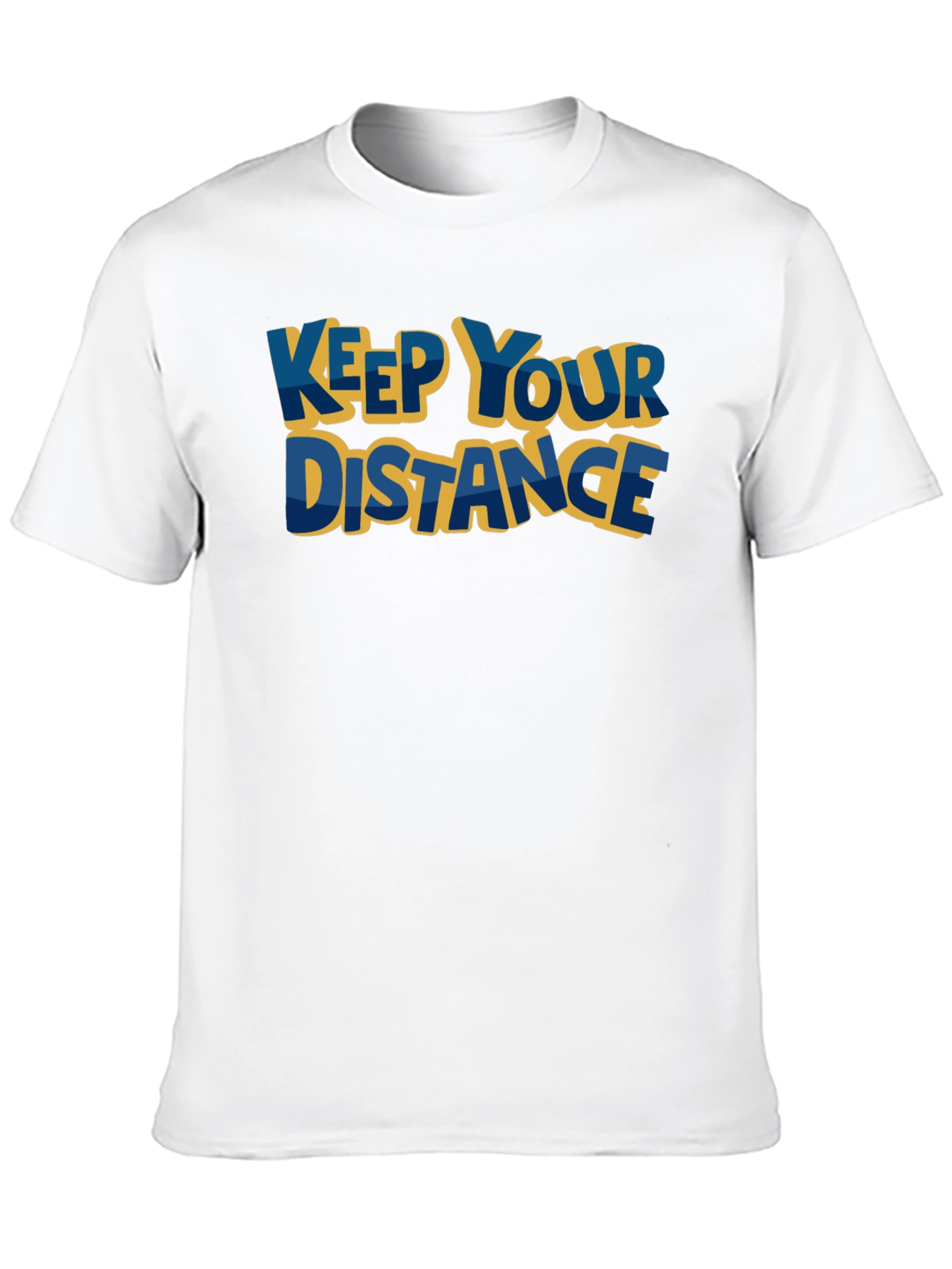 Keep Your Distance Graphic Tee - Black