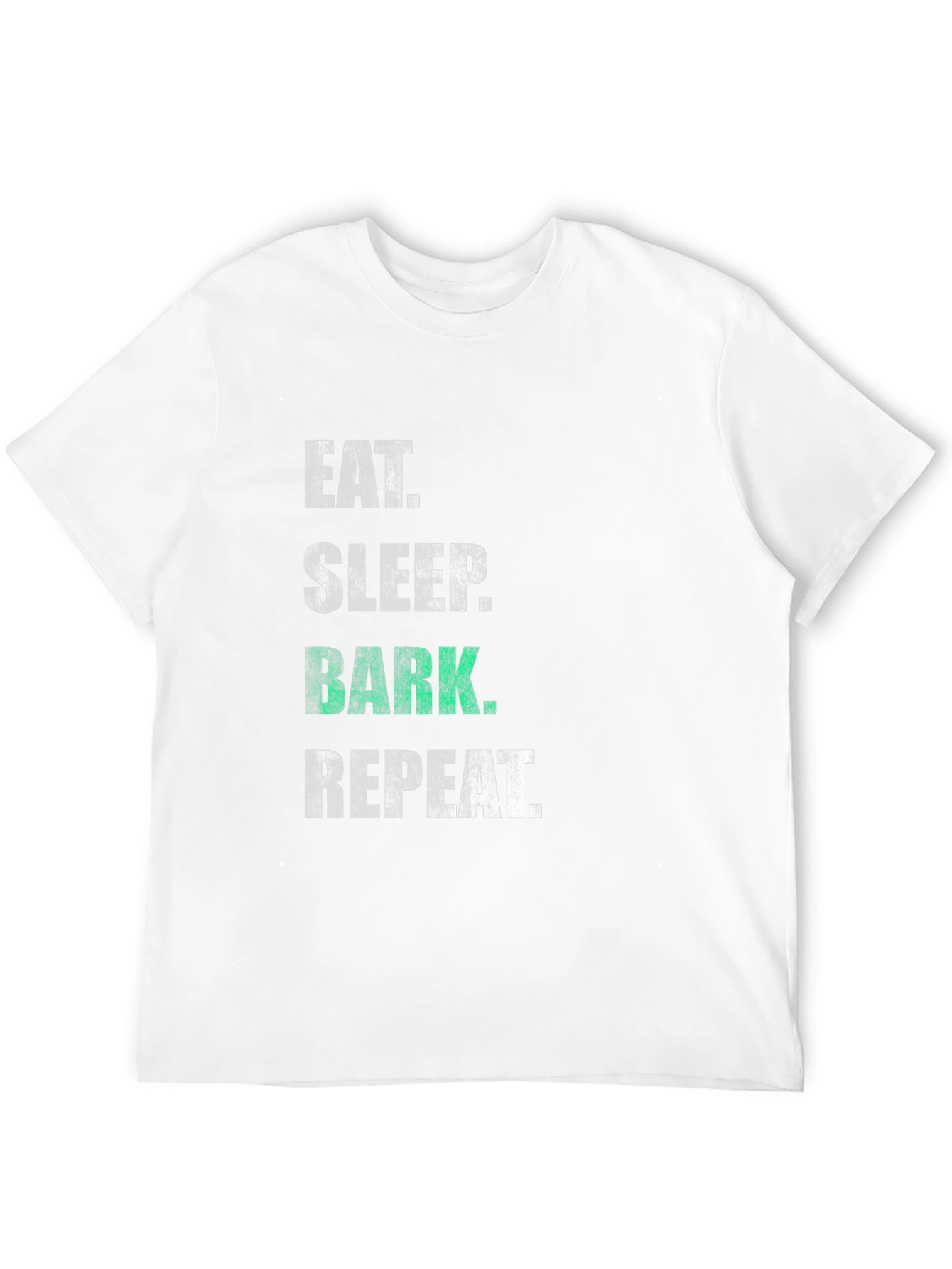 Eat Sleep Bark Repeat Black T-Shirt