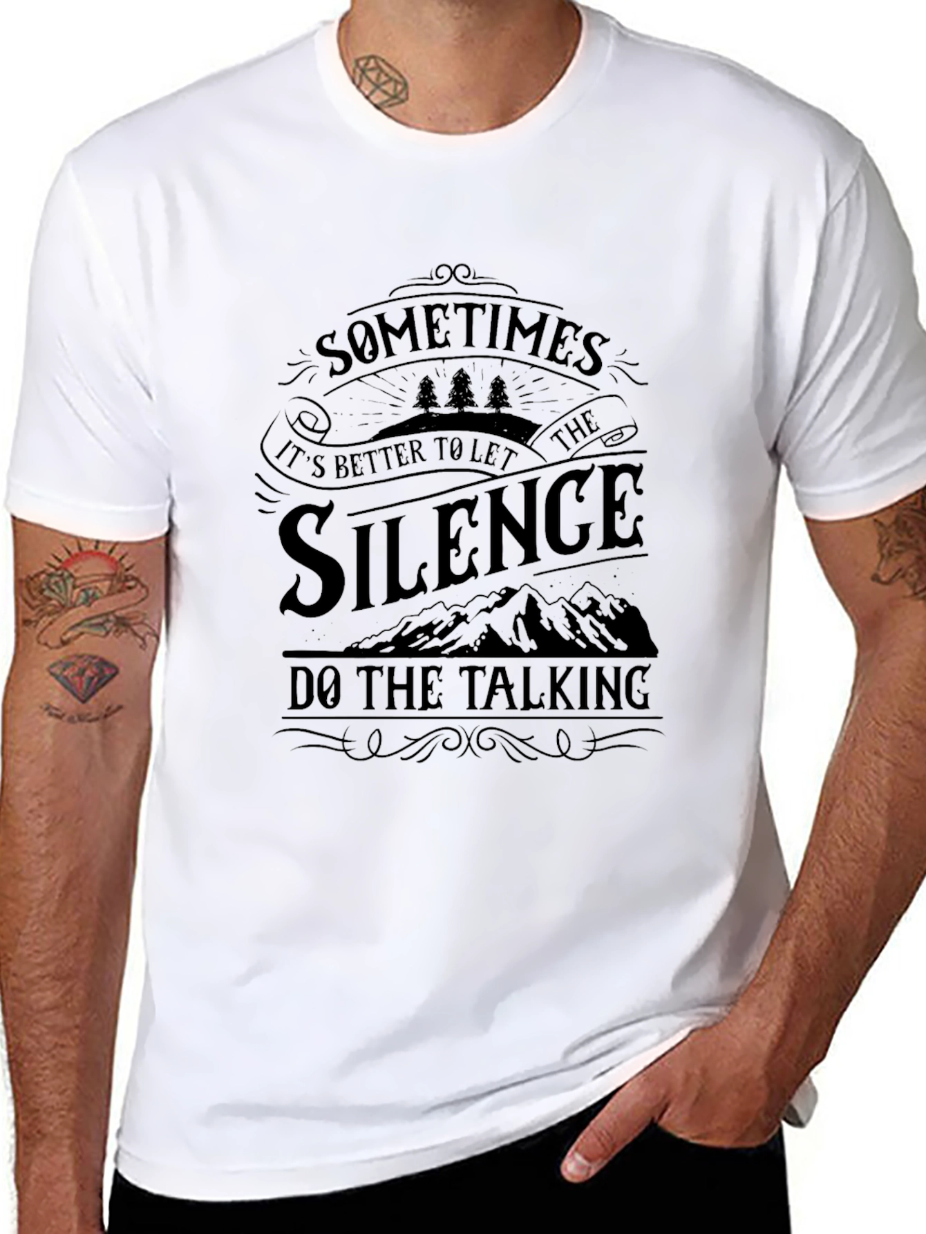 Silence Talking Graphic T-Shirt - Relaxed Fit