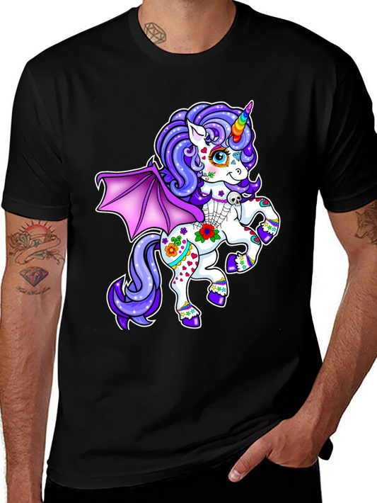 Unicorn Day of the Dead Graphic T-Shirt