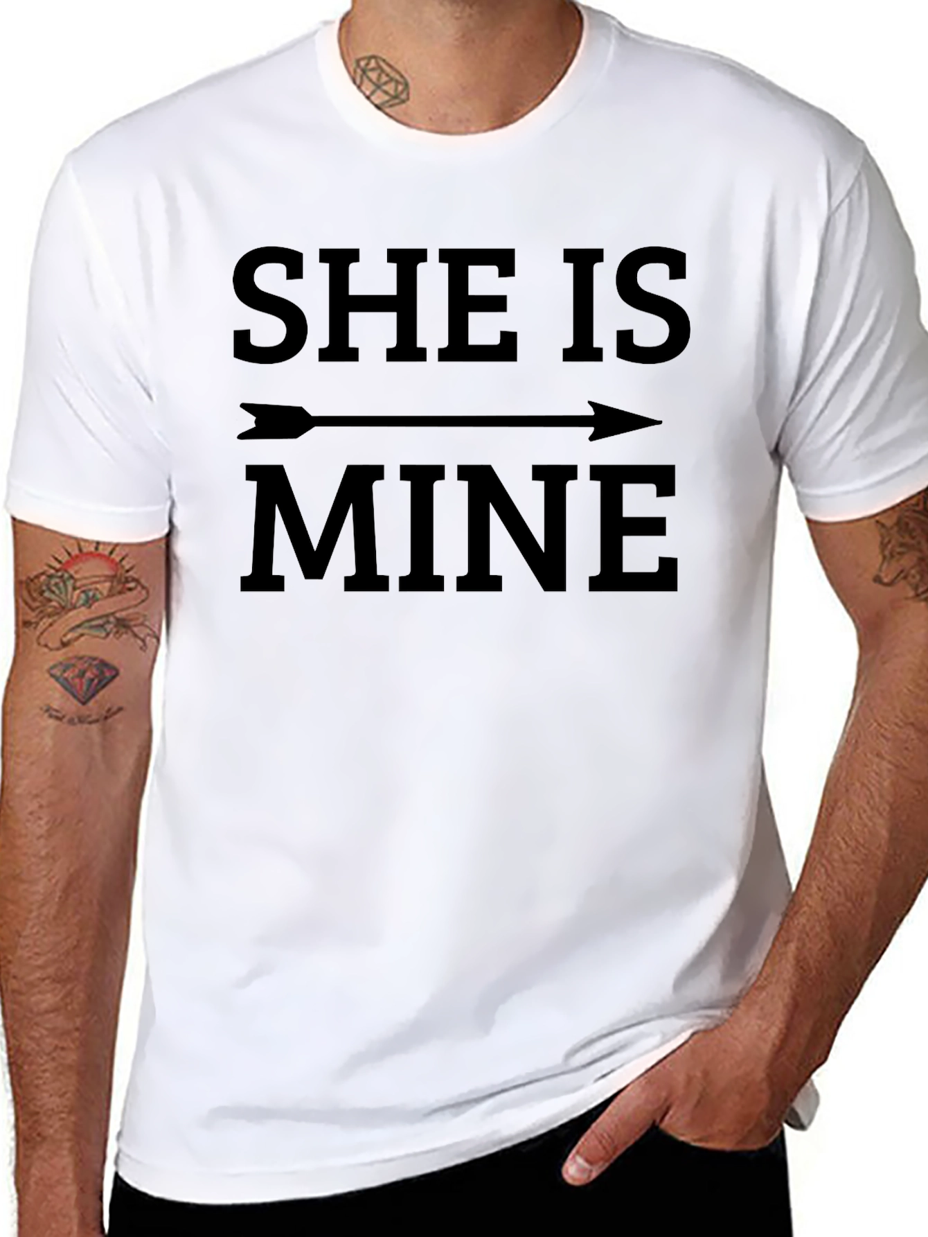 She Is Mine T-Shirt - Matching Couple Tee