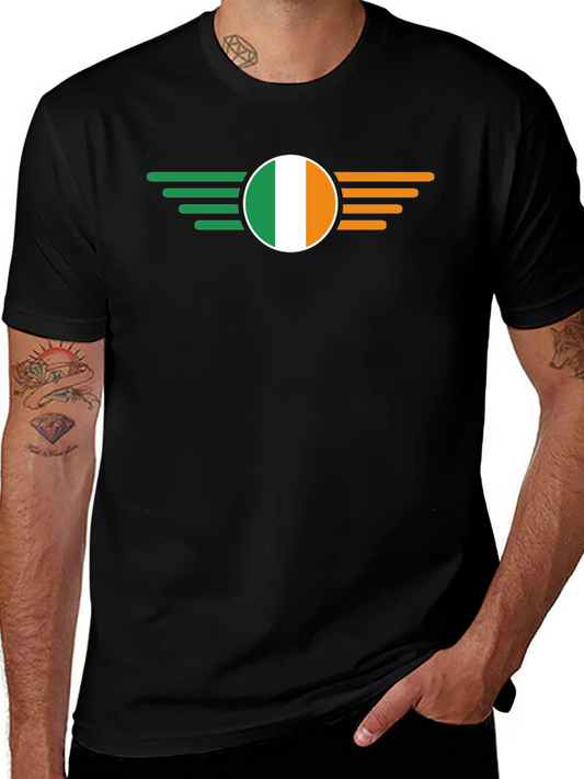 Ireland Flag Wing Black T-Shirt