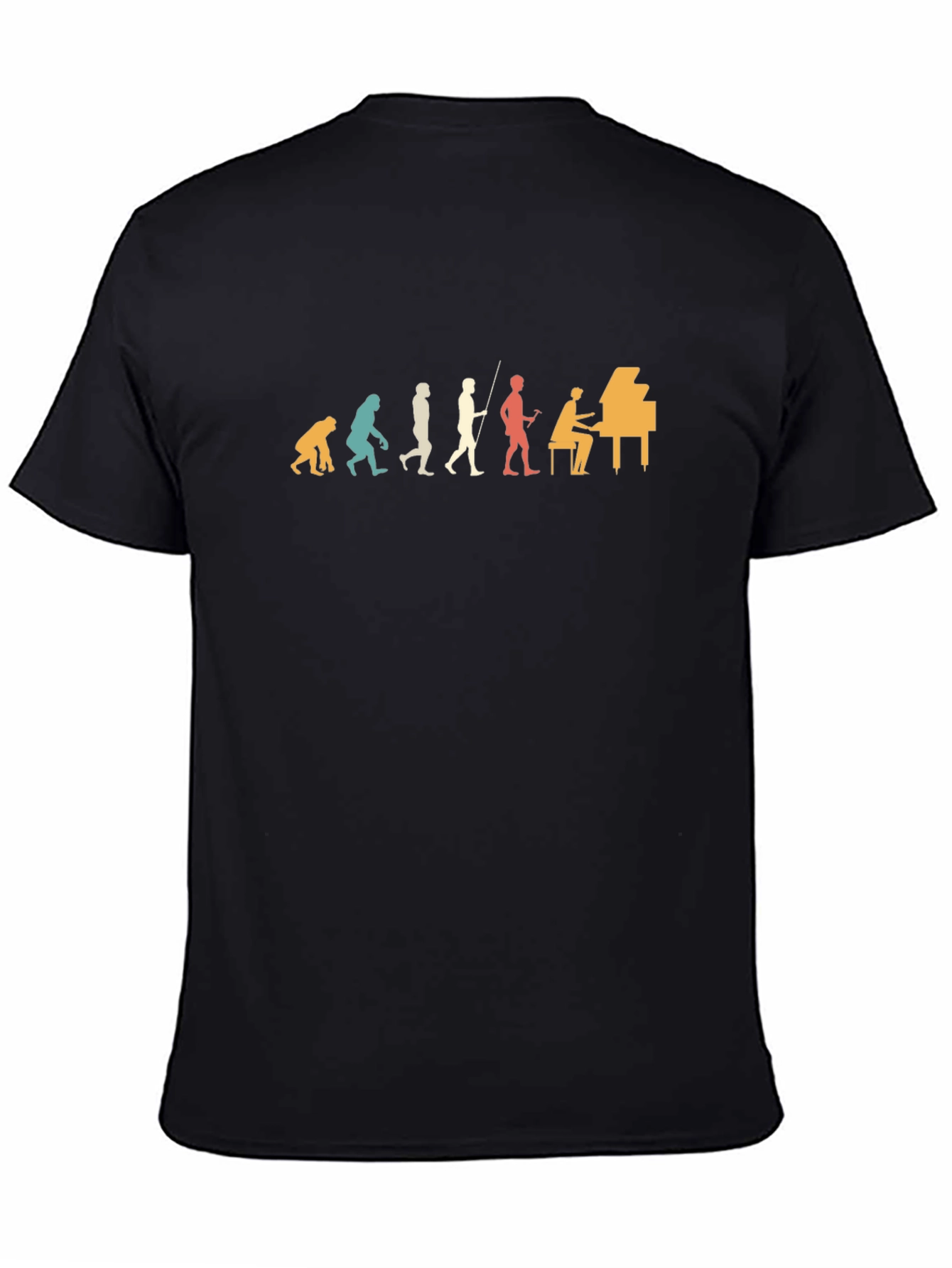 Piano Evolution T-Shirt - Musical Progression Tee