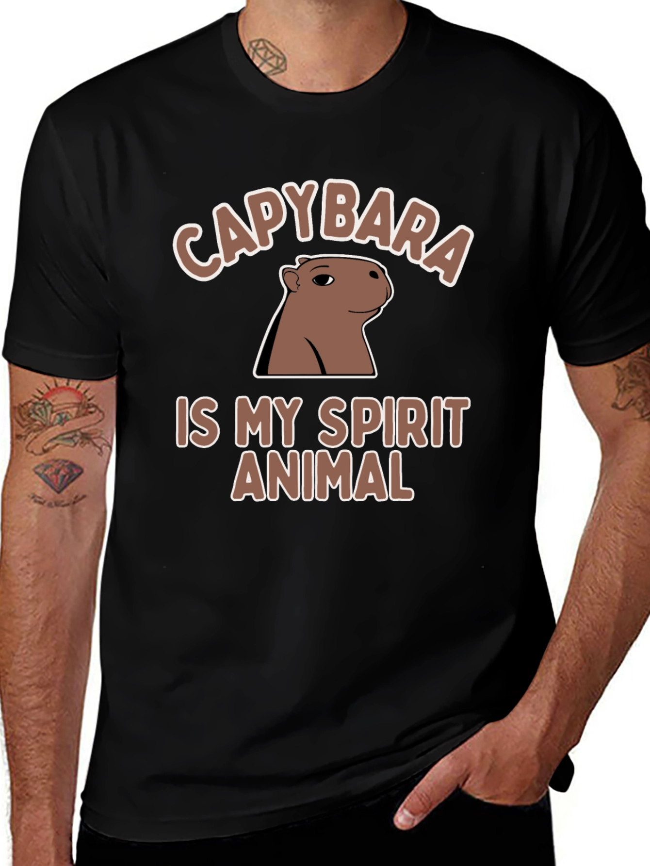 Capybara Spirit Animal T-Shirt - Unique Graphic Tee