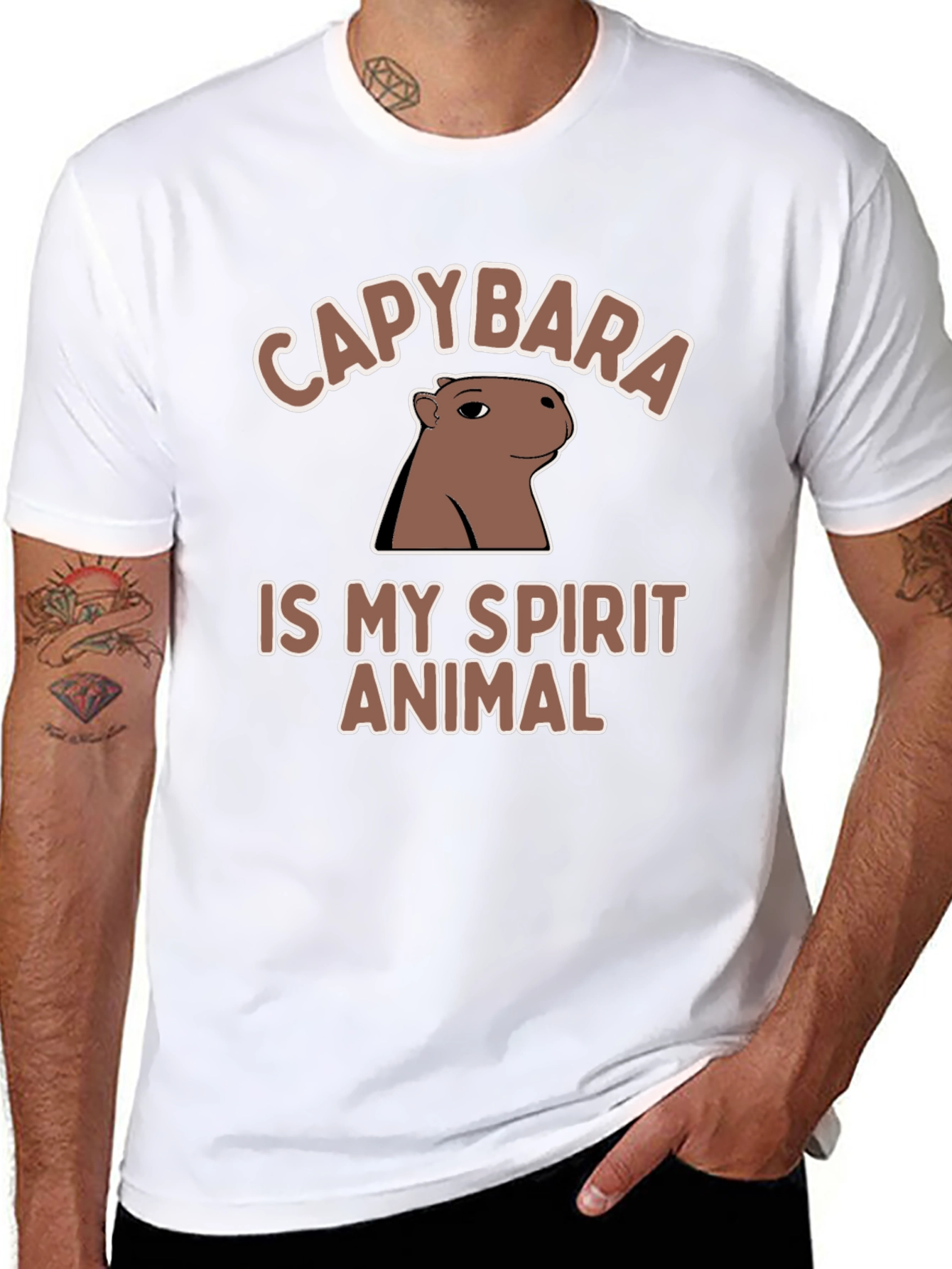 Capybara Spirit Animal T-Shirt - Unique Graphic Tee
